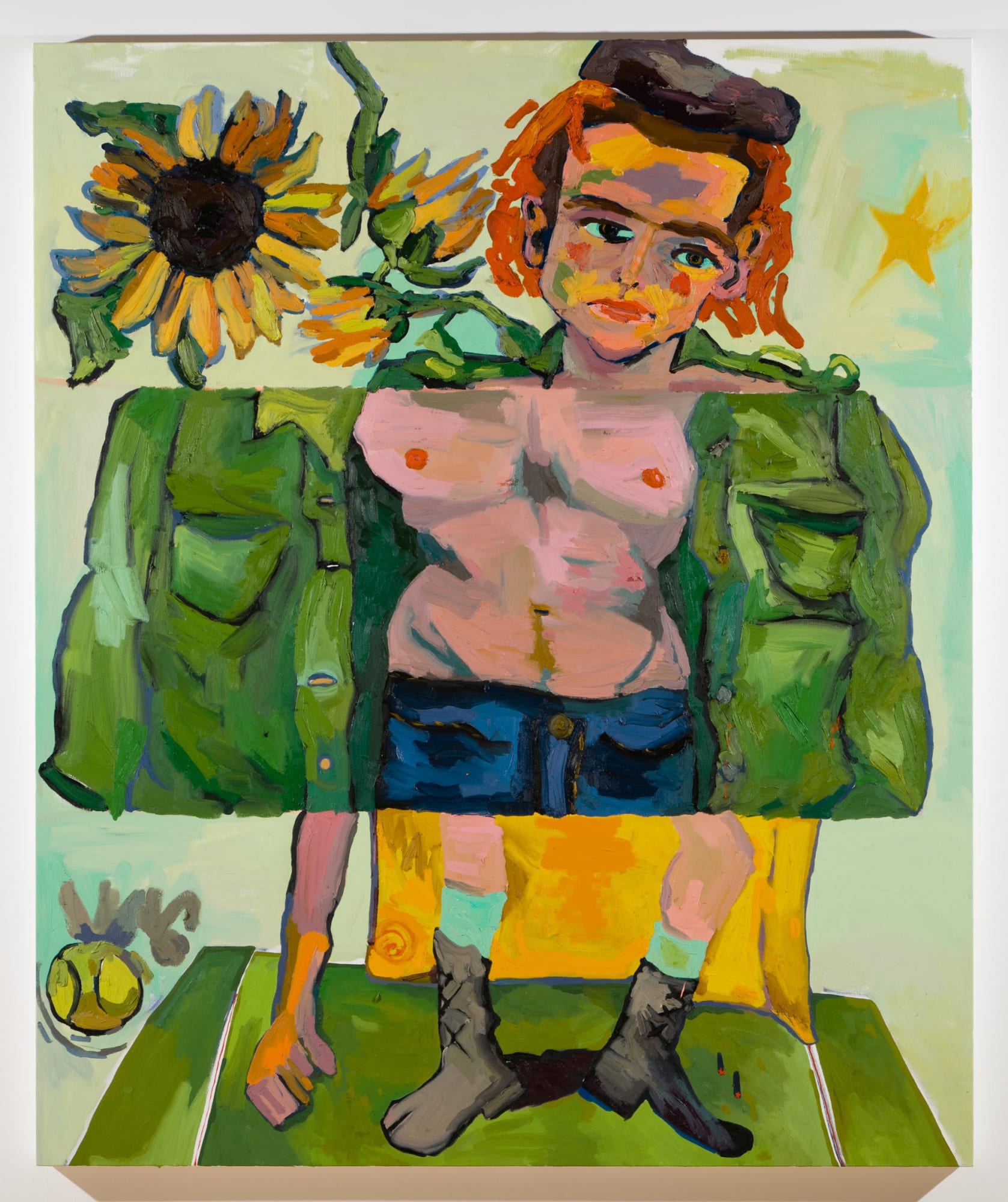 Alex Chaves hero, 2017 Oil on canvas 72 x 60 in 182.9 x 152.4 cm