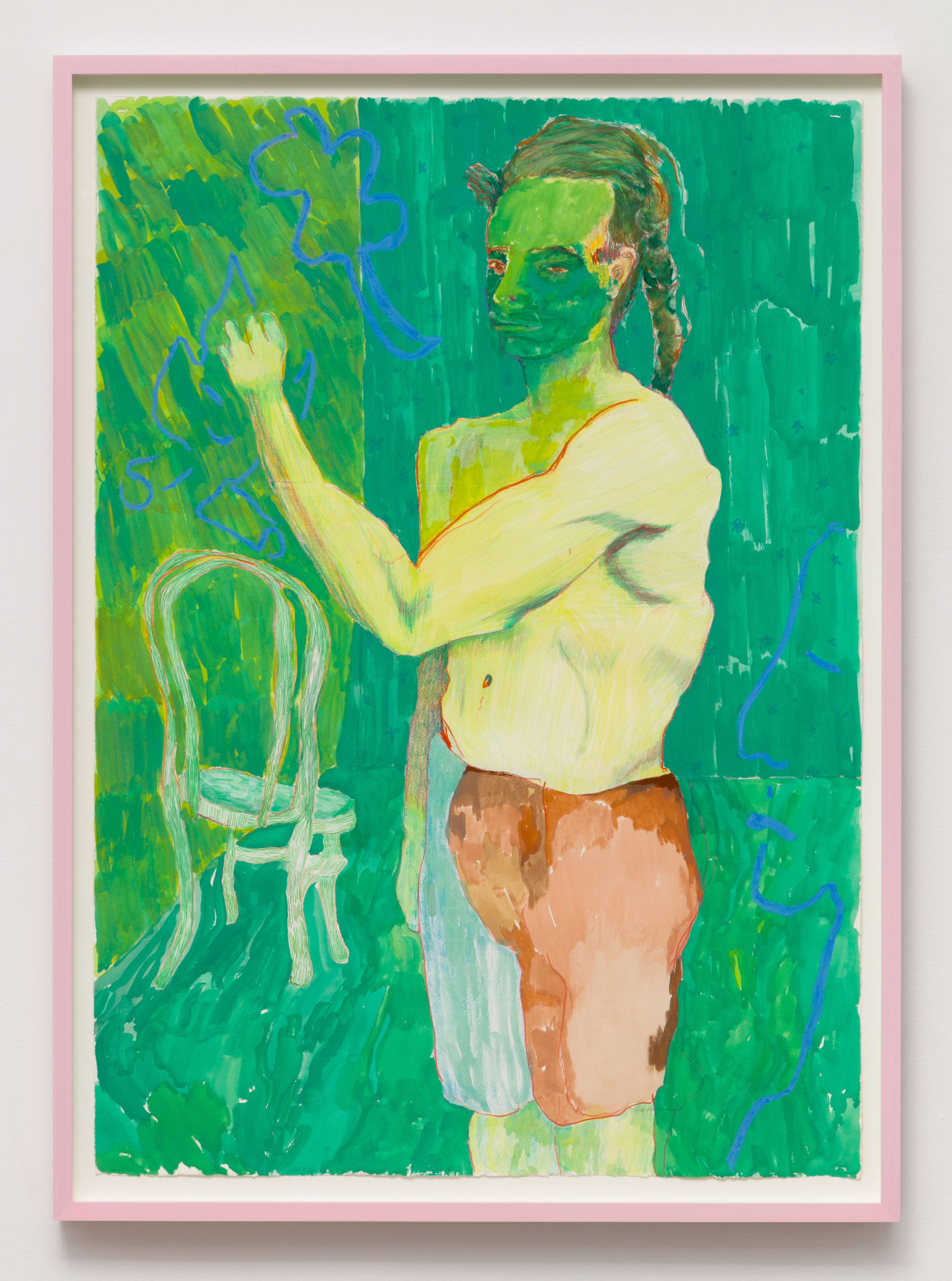 Alex Chaves Painter, 2016 Ink, paint, colored pencil, and marker on paper 44 3/4 x 33 1/2 in 113.7 x 85.1 cm