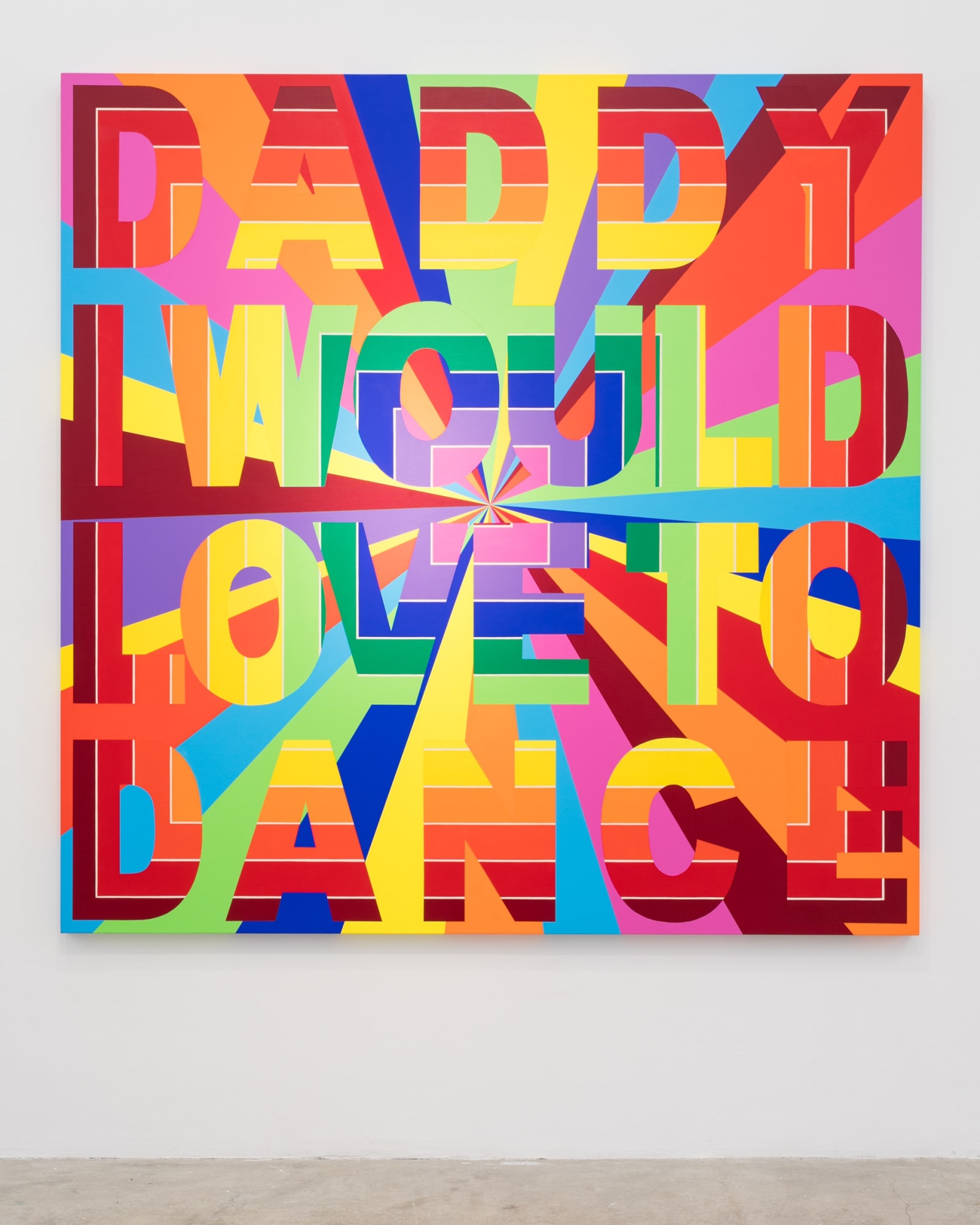 Deborah Kass Daddy, 2008 acrylic on canvas 78 x 78 inches
