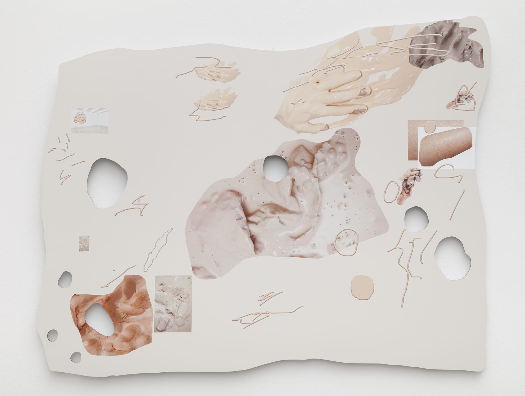 Rachel de Joode Drawing or flowy conglomeration. Hey! VII, 2015 archival inkjet print on Dibond 31 1/2 x 39 inches