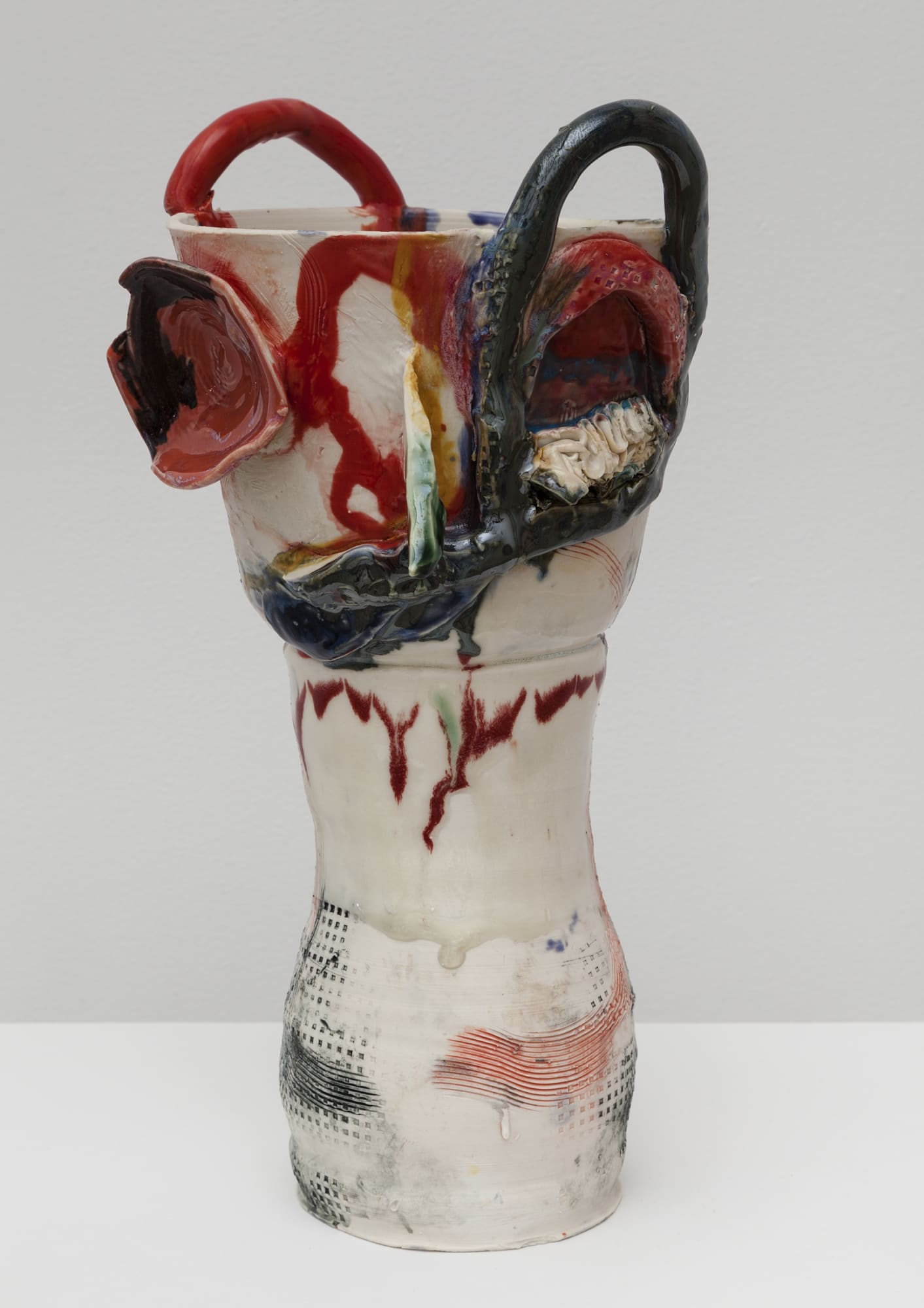 Jennie Jieun Lee Cotton Doughnuts, 2015 glazed stoneware 14 x 7 x 4 1/2 inches
