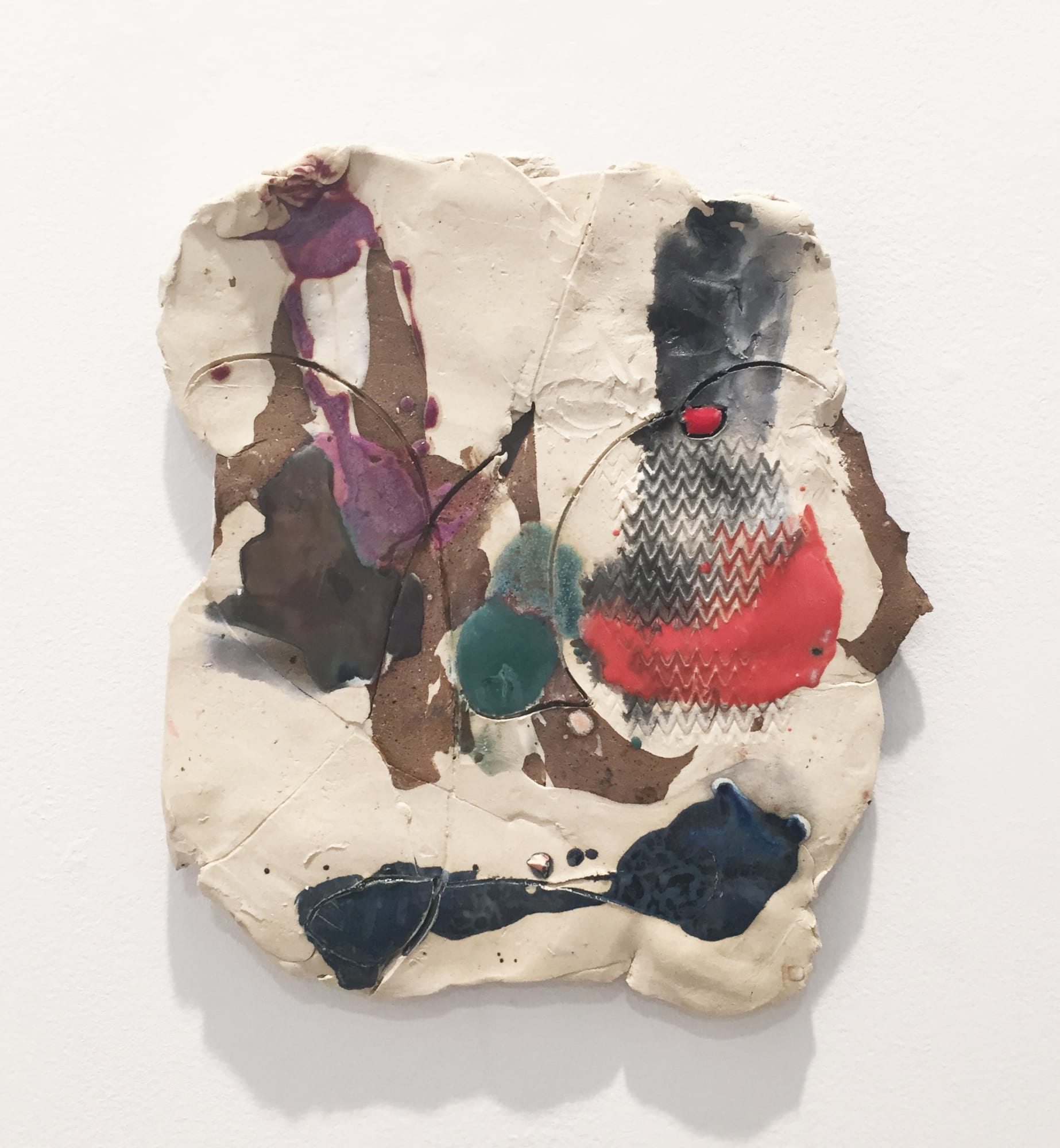 Jennie Jieun Lee Moonlight Sonata, 2015 glazed stoneware 13 x 11 1/2 x 1 inches