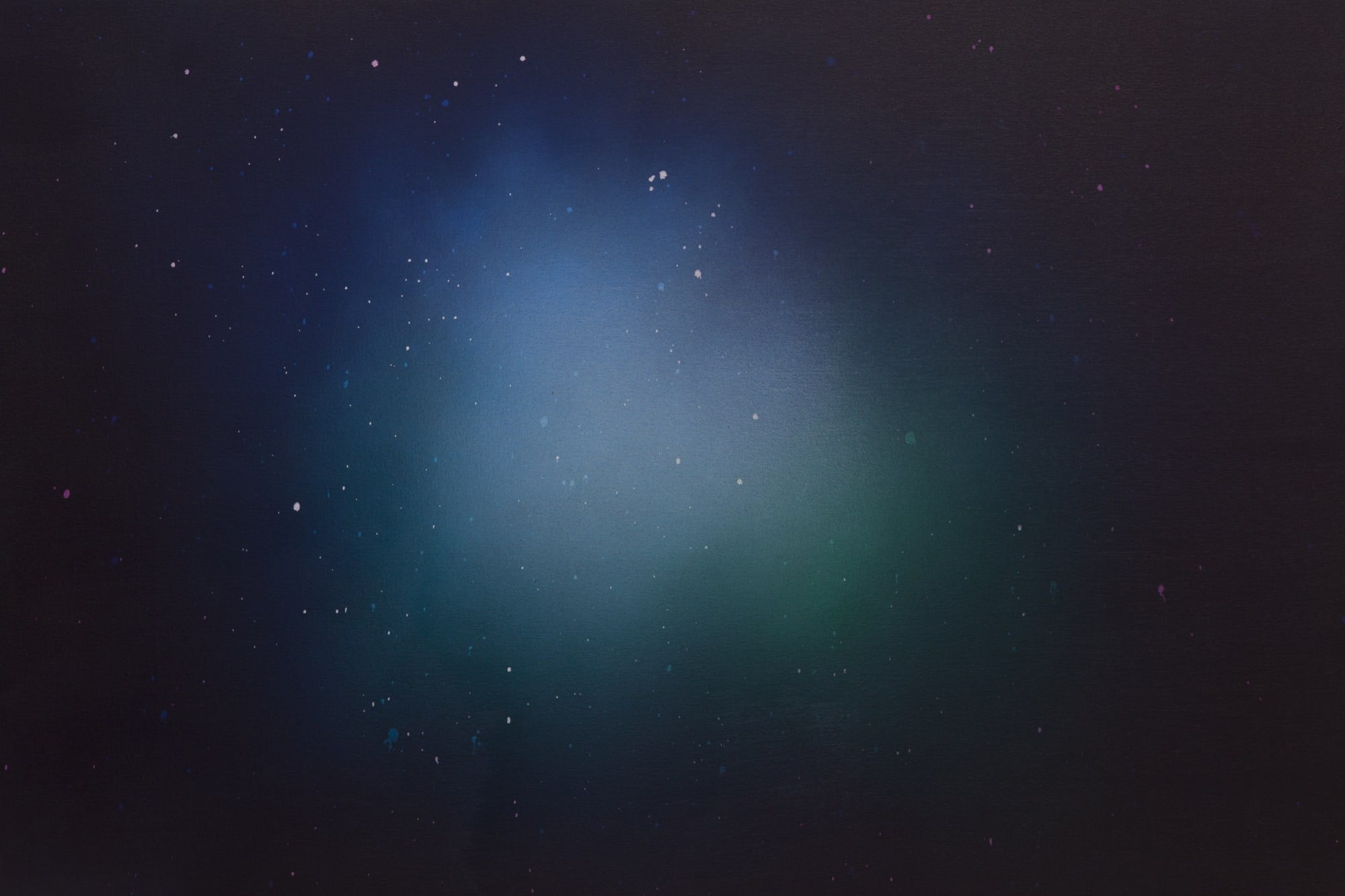 Jason Metcalf Study for Kolob XII, 2015 airbrushed acrylic on canvas 37 x 55 1/2 inches