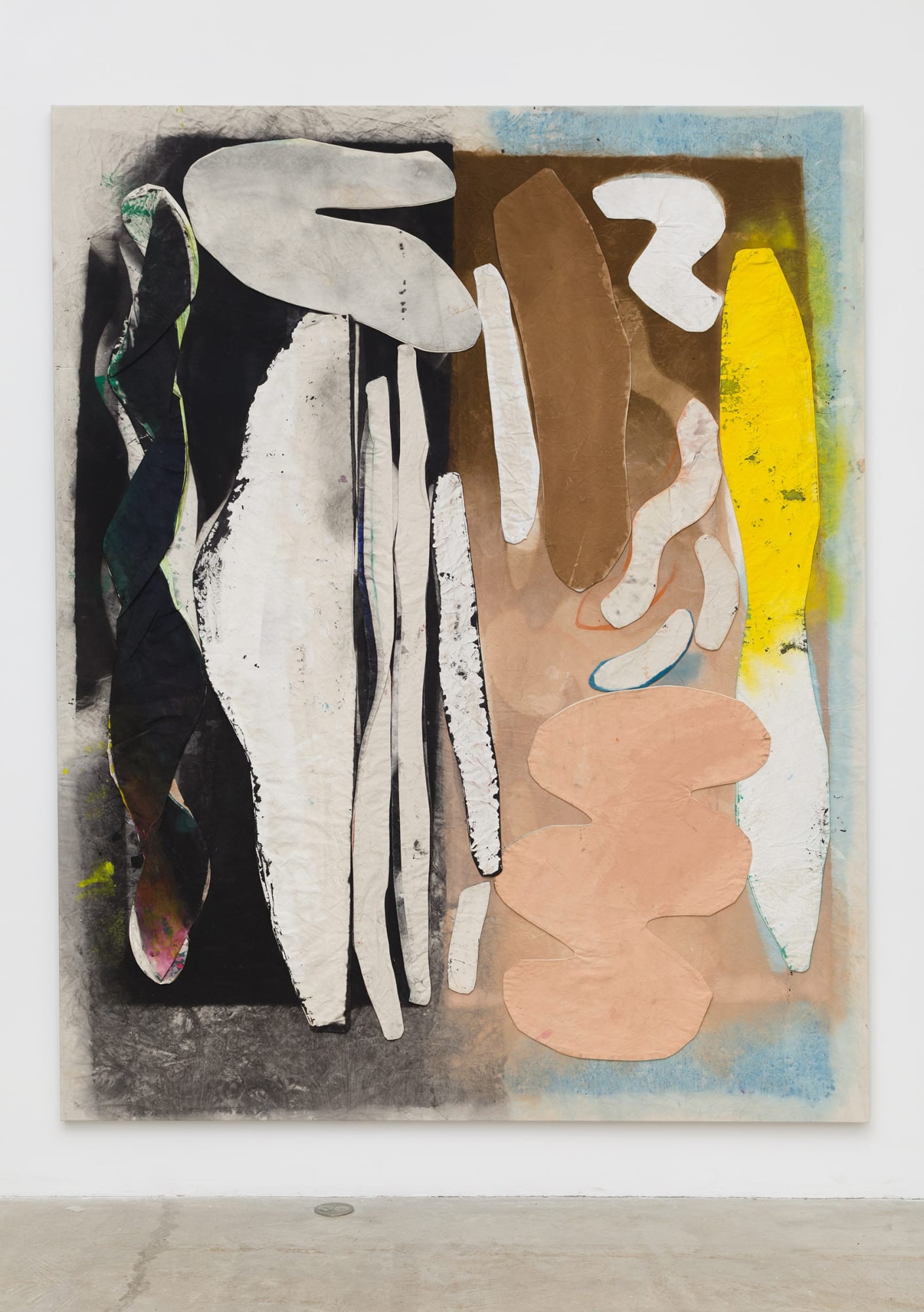Jess Fuller She Has Transcendental Style, 2014 acrylic, fabric dye and gesso on canvas 104 x 83 inches