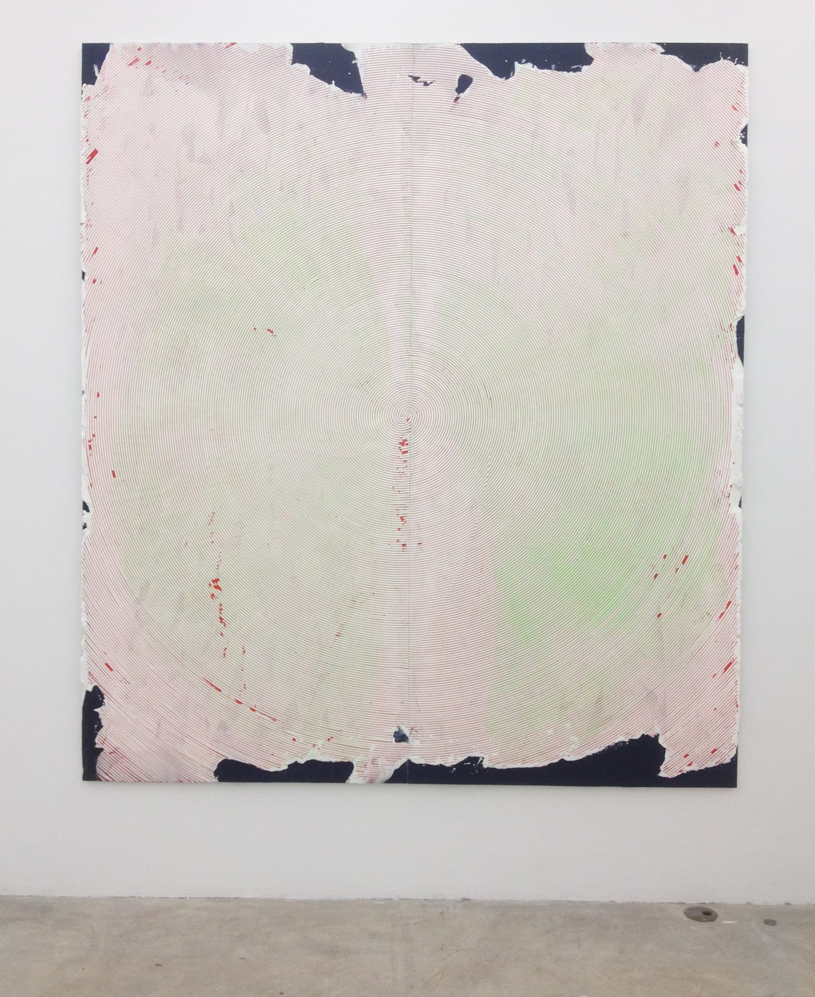 Nicolas Roggy Untitled, 2014 primer, modeling paste, pigment, acrylic paint on PVC 92.9 x 82.7 x 1 inches