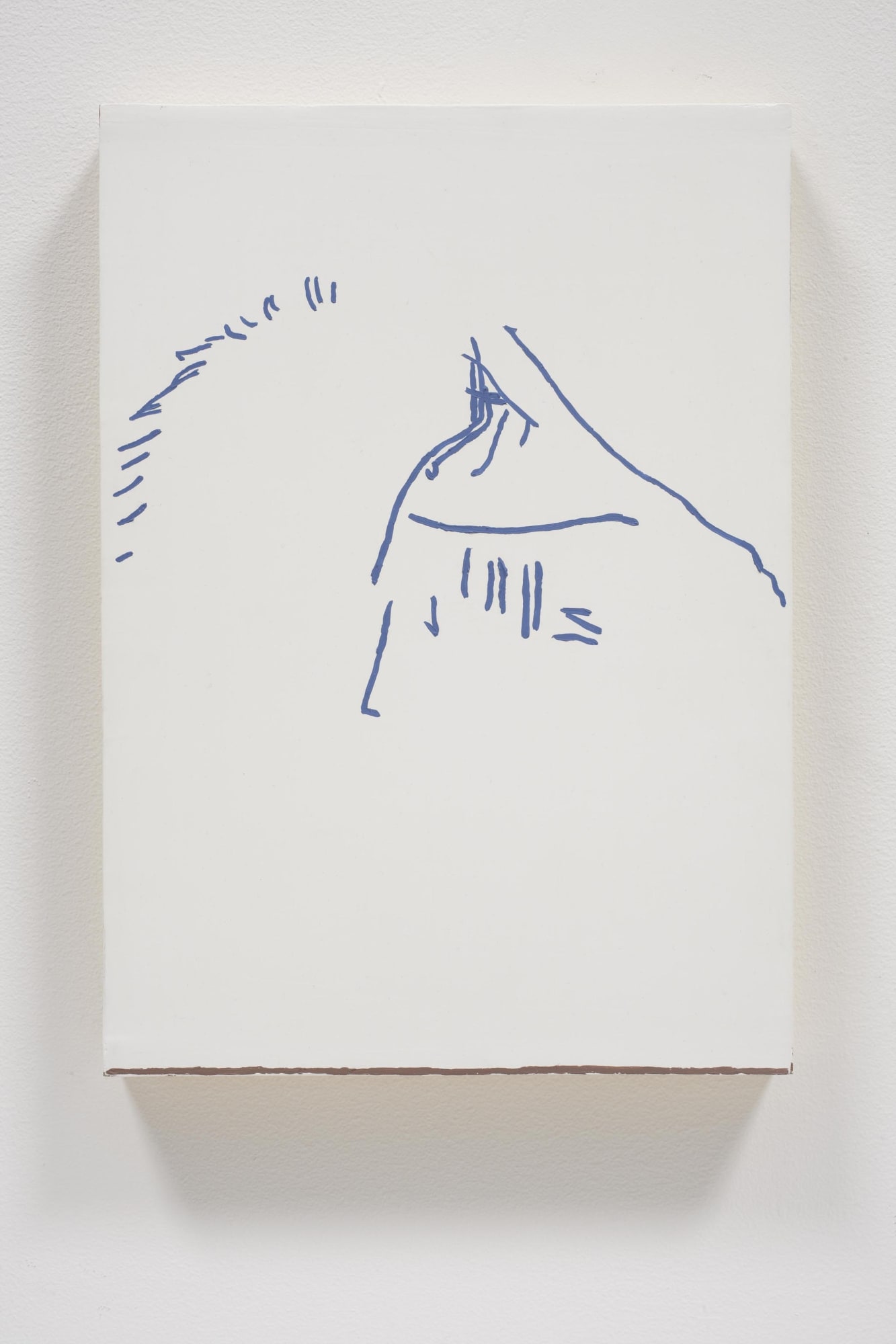 Richard Aldrich Untitled (French Bangs), 2003 oil and wax on panel 14 3/4 x 10 1/2 inches