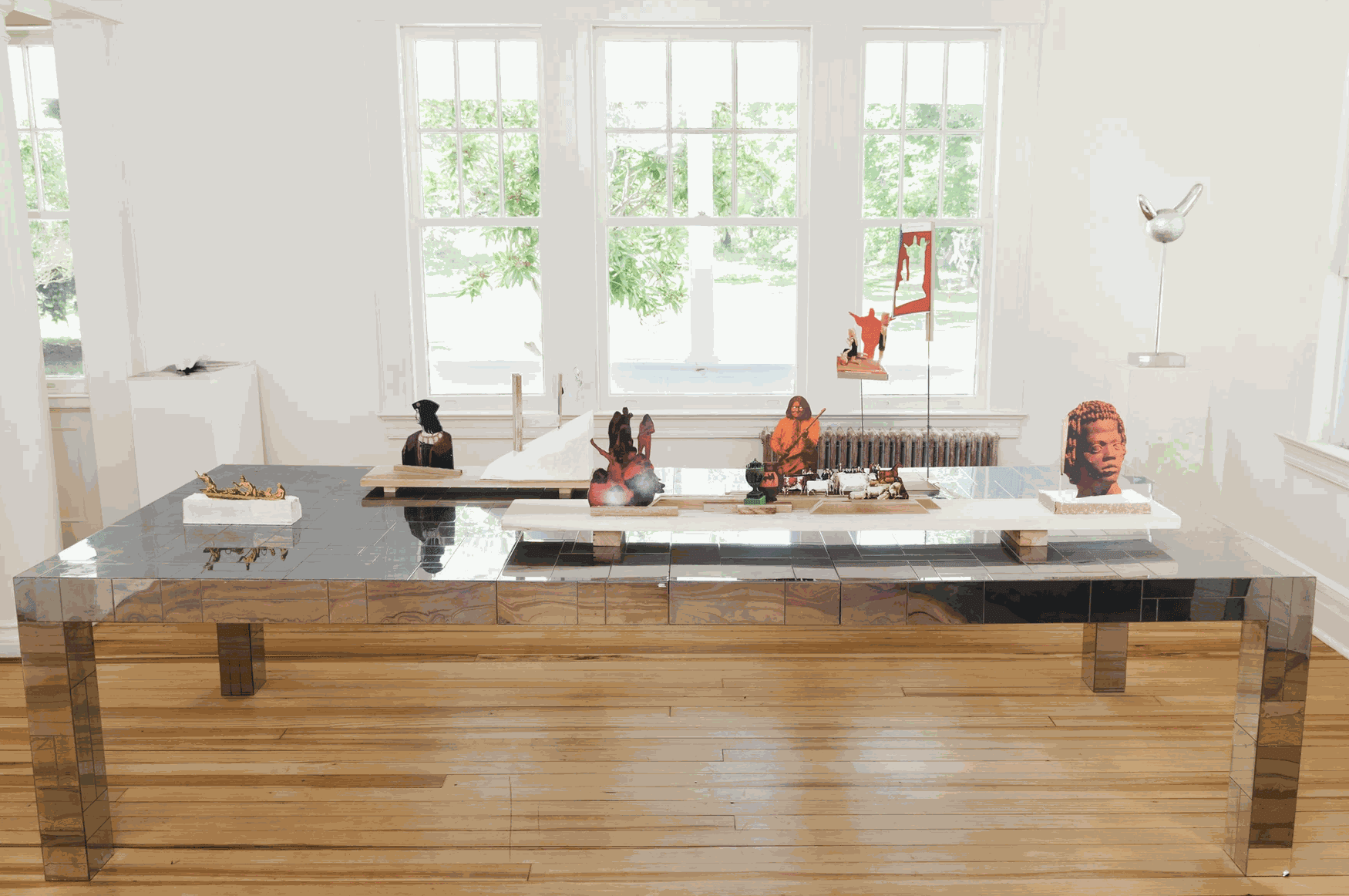 LAT. 41° 7' N., LONG. 72° 19' W, Installation View, 2013