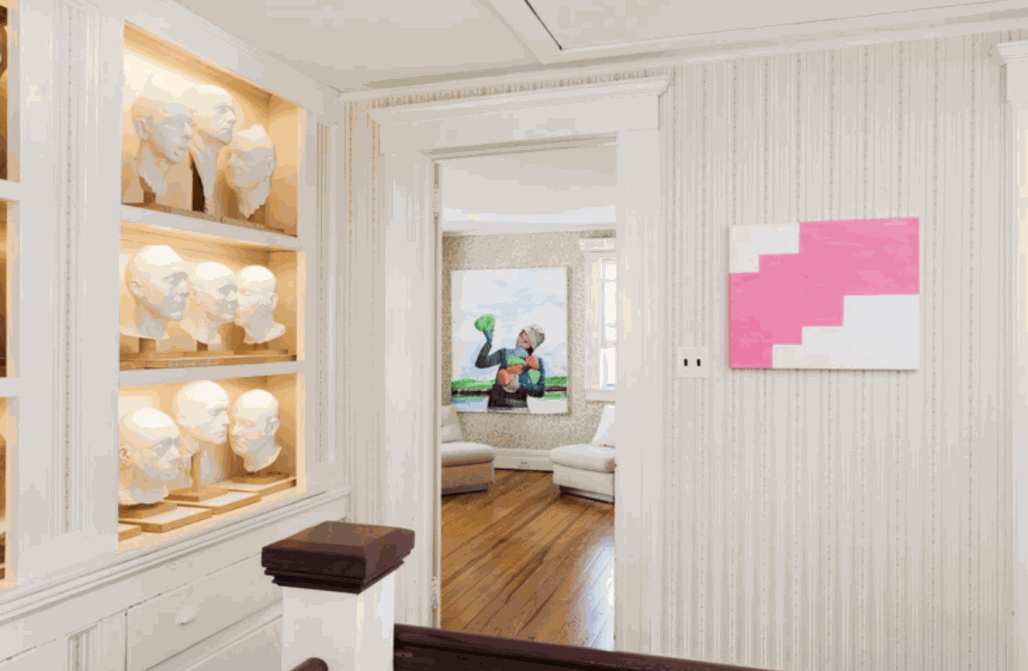 LAT. 41° 7' N., LONG. 72° 19' W, Installation View, 2013