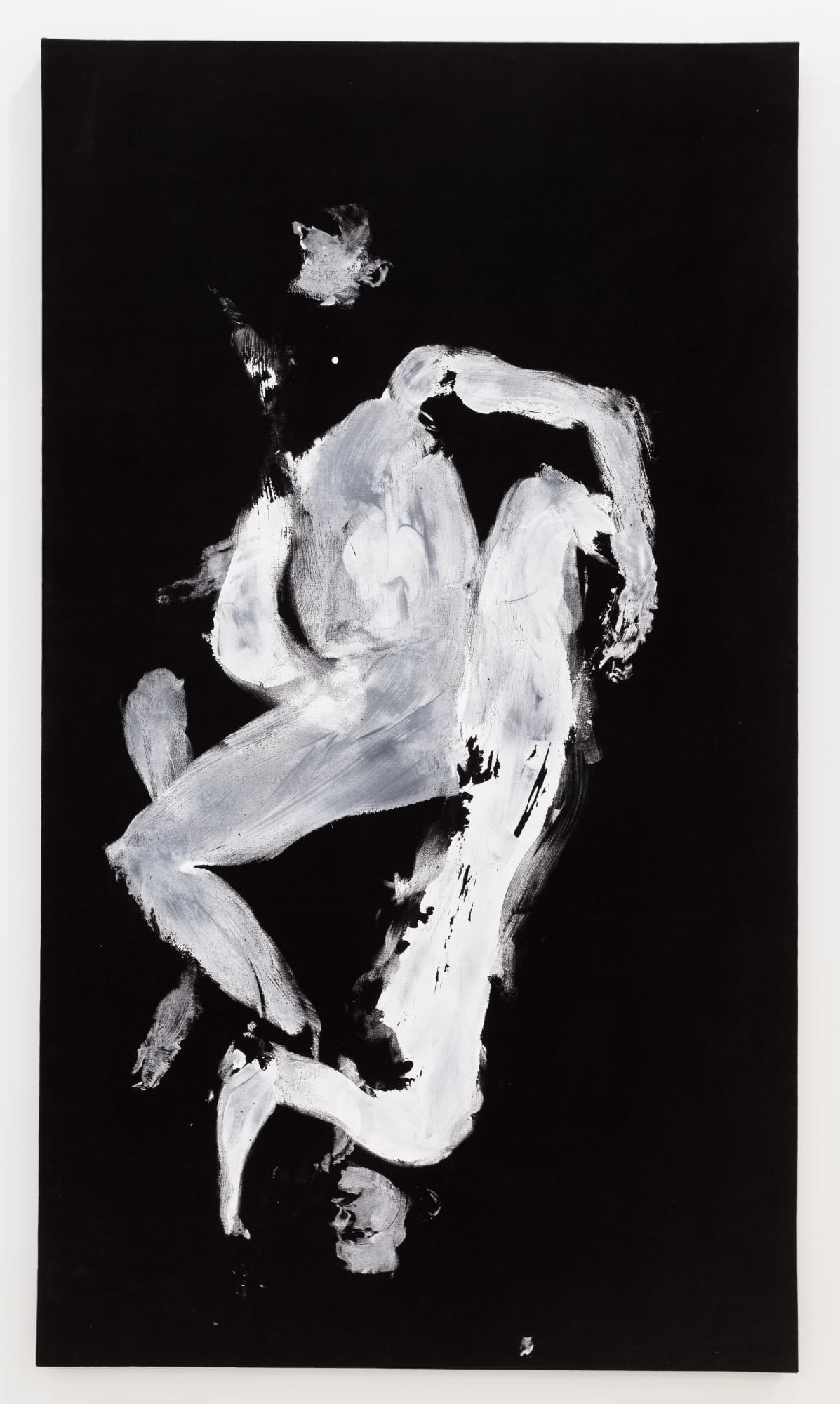 Aura Rosenberg Aries (Heather and Leigh), 2012 acrylic paint on black velvet 84 x 48 inches