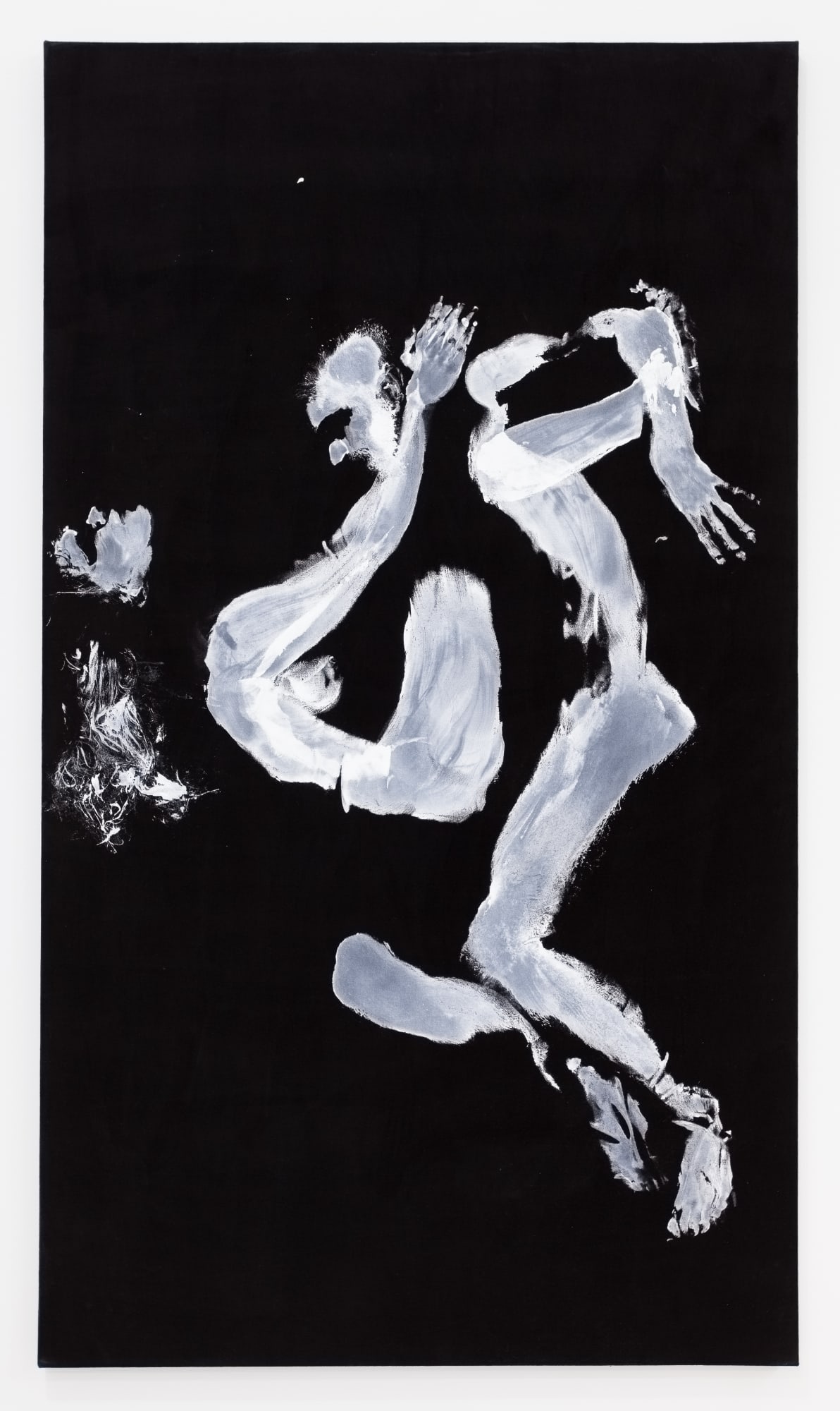 Aura Rosenberg Taurus (Ryan and Kira), 2013 acrylic paint on black velvet 84 x 48 inches