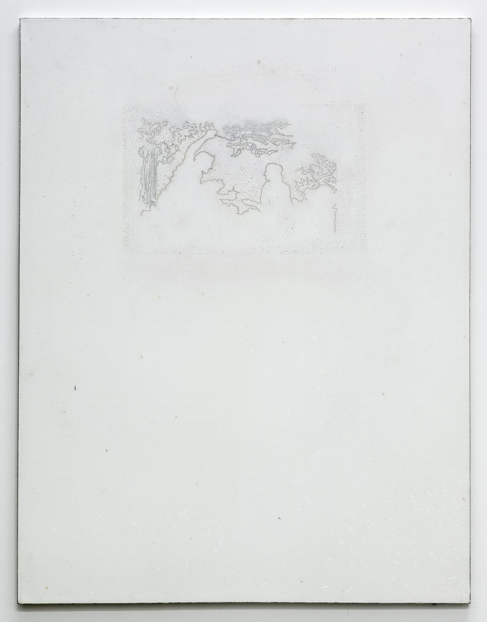 Aleksander Hardashnakov Pomegranate Pamphlet, 2012 oil, gesso, cigarette burns on canvas 62 x 48 inches