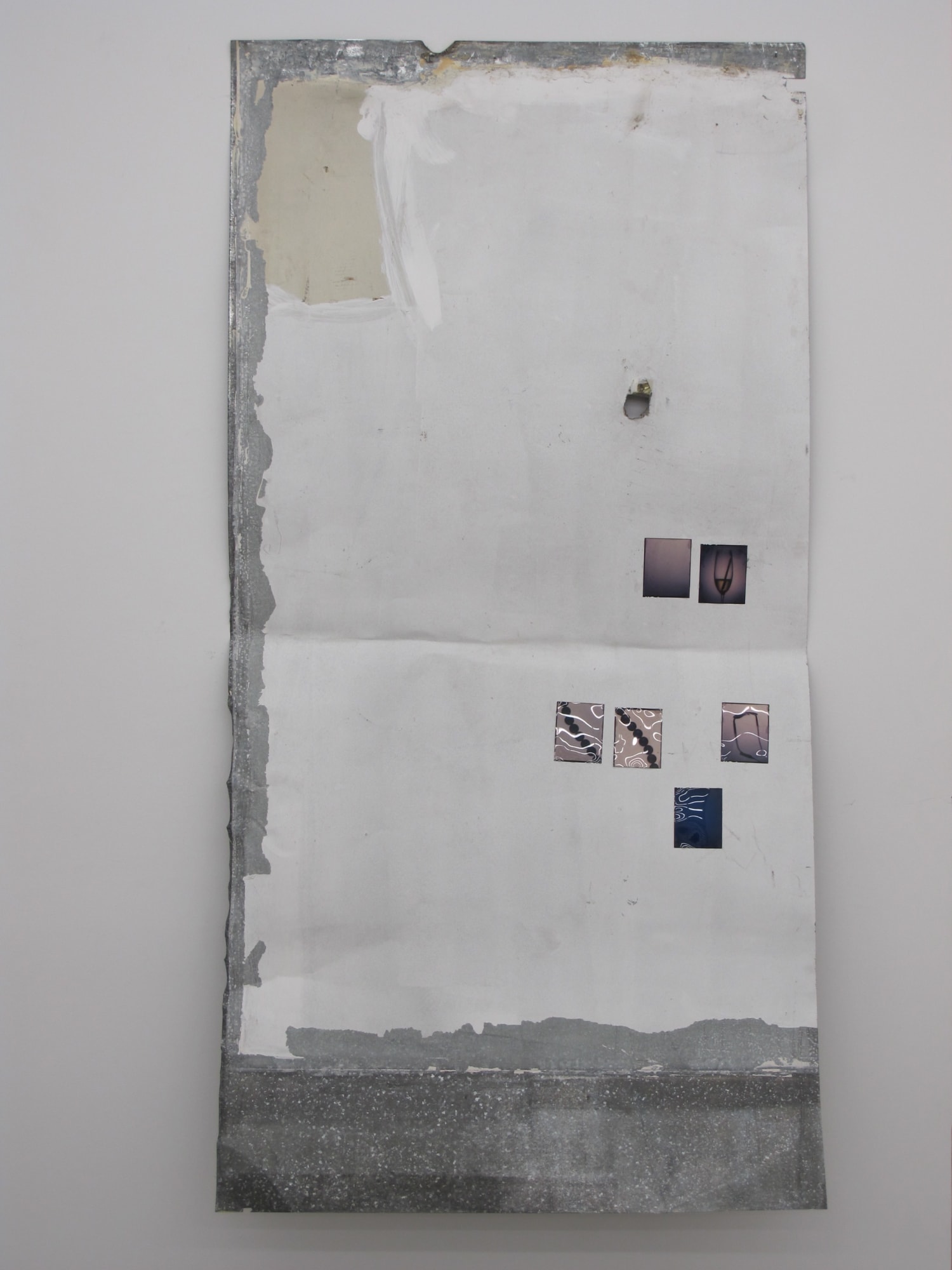 Ryan Foerster Enlarged Printing Plate - Fashion, 2012 galvanized steel, paint, unique color negatives 95 x 48 inches