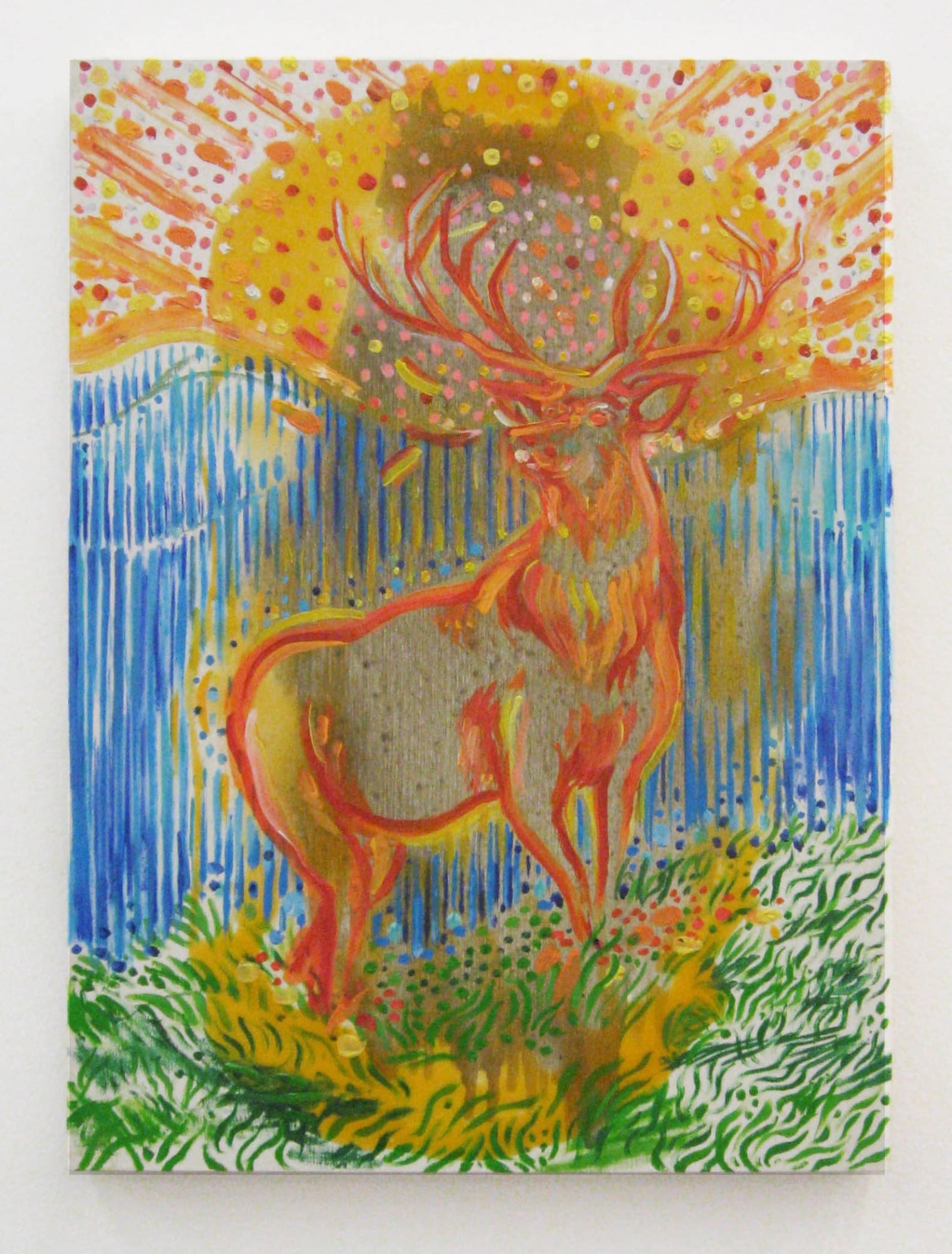 Andy Cross Young Buck, 2010 oil and resin on panel 16 x 12 inches