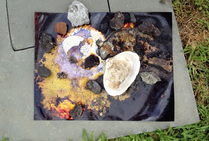 Ryan Foerster instead of just shouting about it, isn’t it time we created an alternative, 2012 c-print with slag and rocks 11 x 14 inches