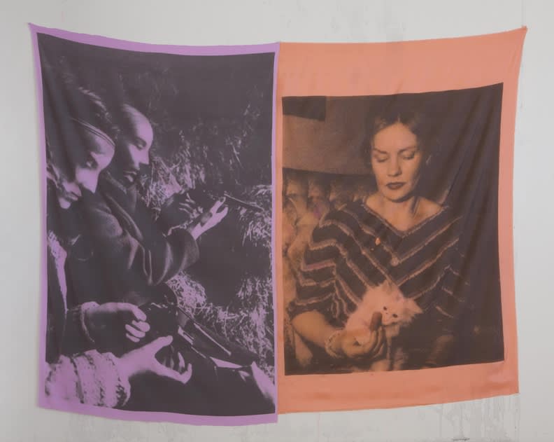 Servane Mary Untitled (IRA Lavender, Frances Farmers), 2011 pigment printed silk 69.5 x 88 inches