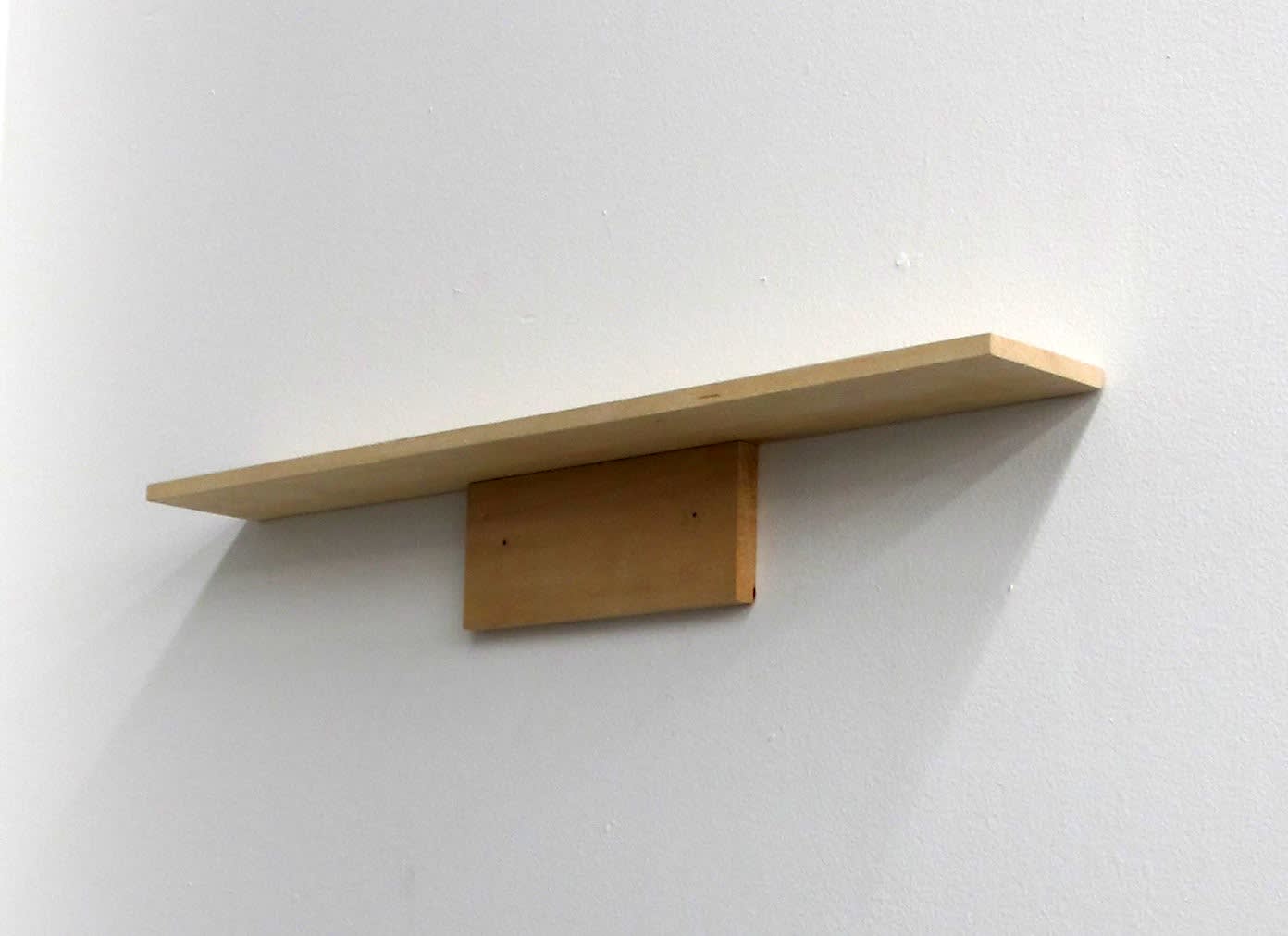 Bozidar Brazda Shelf 2, 2011 basswood, wood filler, nails 3.25 x 24 x 3 in