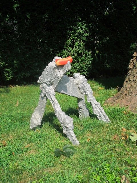 Rachel Harrison Hotdog Dog, 2010 aluminum and polyurethane 22.625 x 18.5 x 25 in Edition 2/15 + III AP