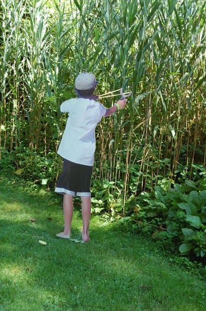 Wayne Gonzales Slingshot Boy, 2011 inkjet on NuAlum 60 x 23.5 x 5 in