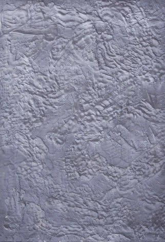 Ben Schumacher Scarf Key, 2011 plaster, anchoring cement, latex, enamel and garden netting on canvas 58 x 40 in