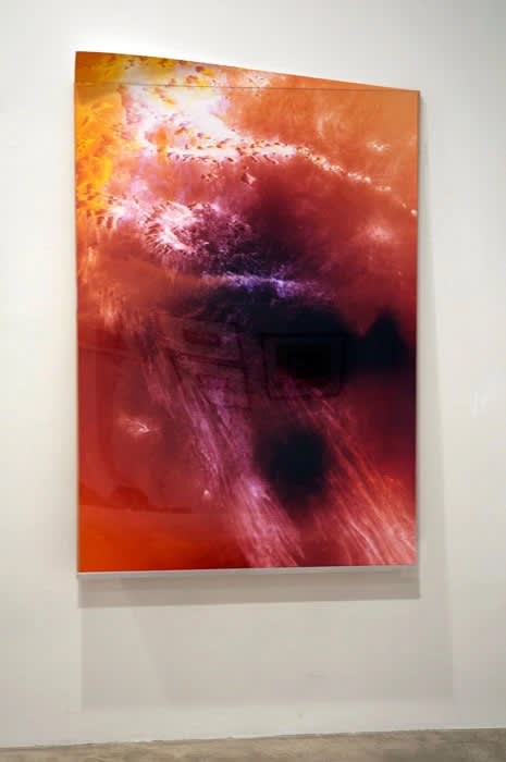 Raphael Hefti Untitled, 2011 Lycopodium flower pollen on Barytype paper 63 x 43.3 in