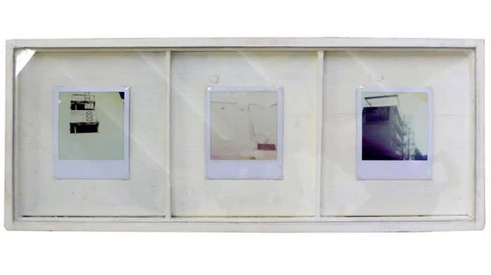 Tim Braden Steps, 2006 polaroids in handmade frame 8.6 x 20.5 in