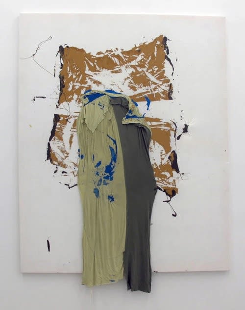 Leif RItchy Couch Surfer, 2010 Acrylic and mixed media on tencel 84 x 68 in