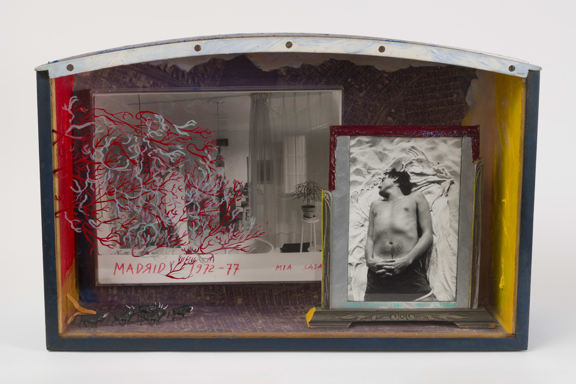 Bob Smith Mia Casa Madrid 1971-77, 1981 Wood and mixed media construction 17 x 26 x 7 3/4 in 43.2 x 66 x 19.7 cm