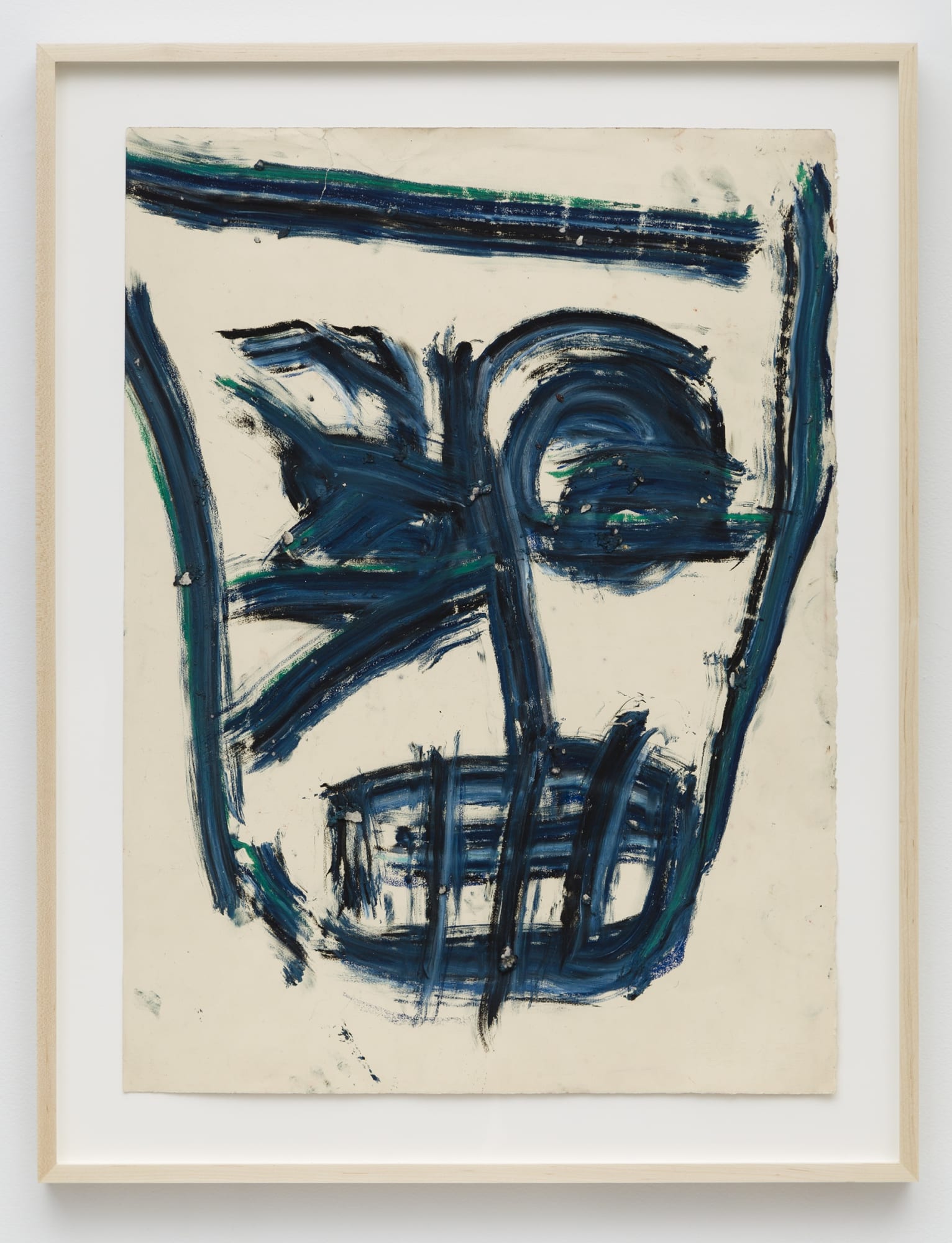Dan Asher Untitled, 1983 Oil stick on paper 30 x 22 1/4 in; 76.2 x 56.5 cm (unframed) 35 1/2 x 27 1/2 in; 90.2 x 69.8 cm (framed) (AD_13_173)