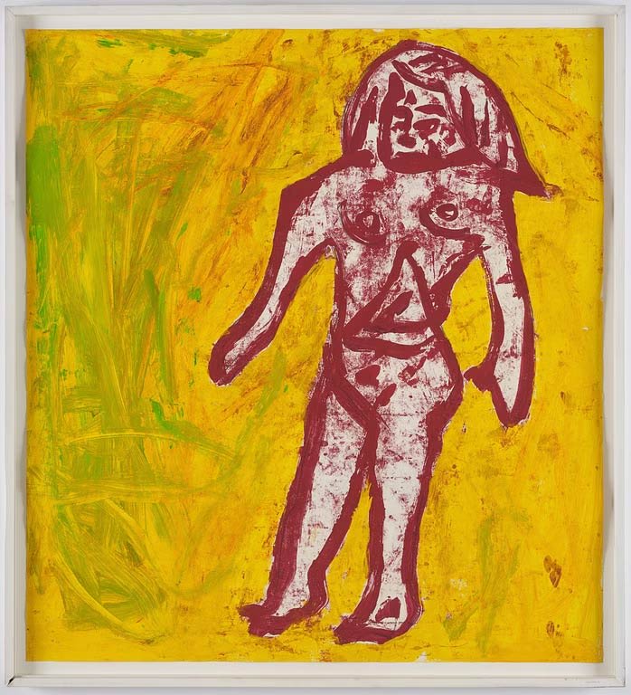 Donald Baechler Bather, 1982 Mixed media on paper 37 3/4 x 35 3/8 in 96 x 90 cm (BD_25_001)