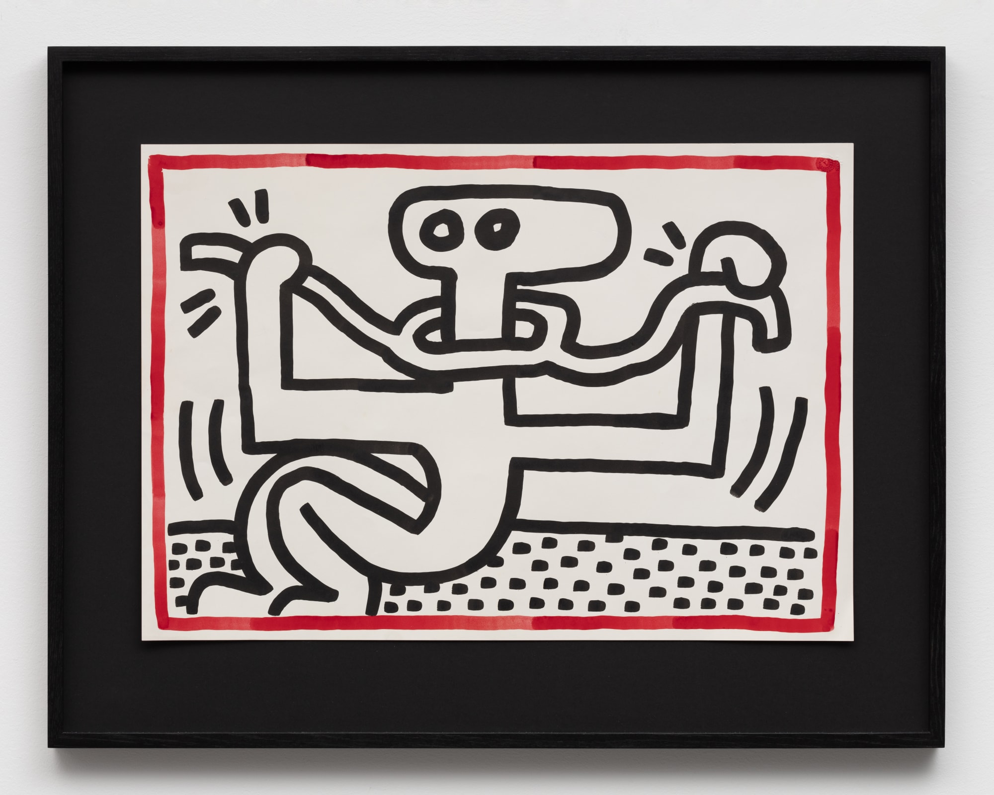 Keith Haring Untitled, 1984 red and black ink on paper 20 1/8 x 28 3/4 in 51.1 x 73 cm (KH_098)