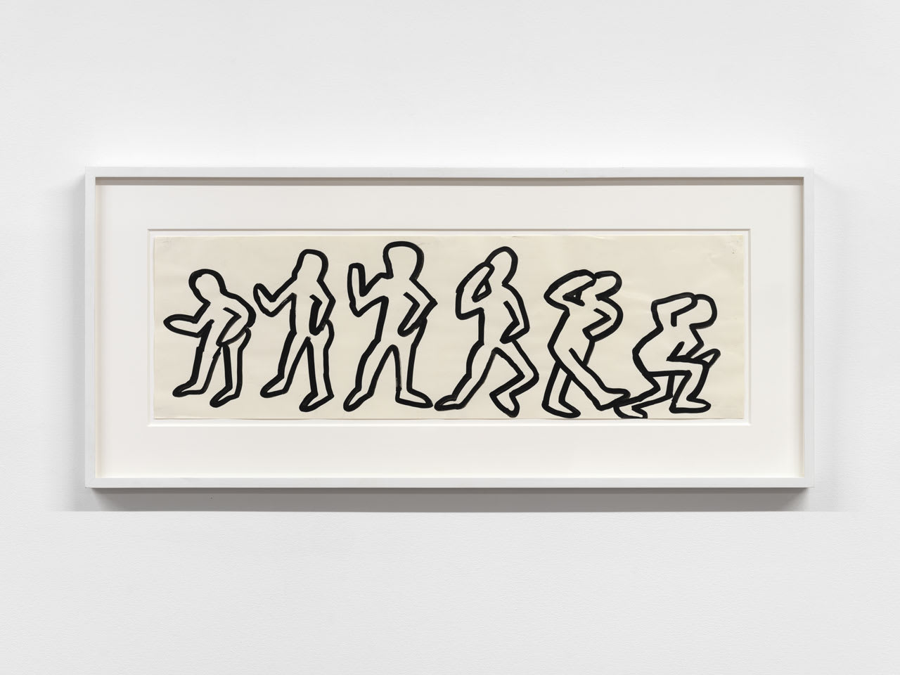 Keith Haring Untitled, 1980 sumi ink on paper 9 x 29 in 22.9 x 73.7 cm 38 x 16 1/2 in (frame) 96.5 x 42 cm (frame) (KH_283)