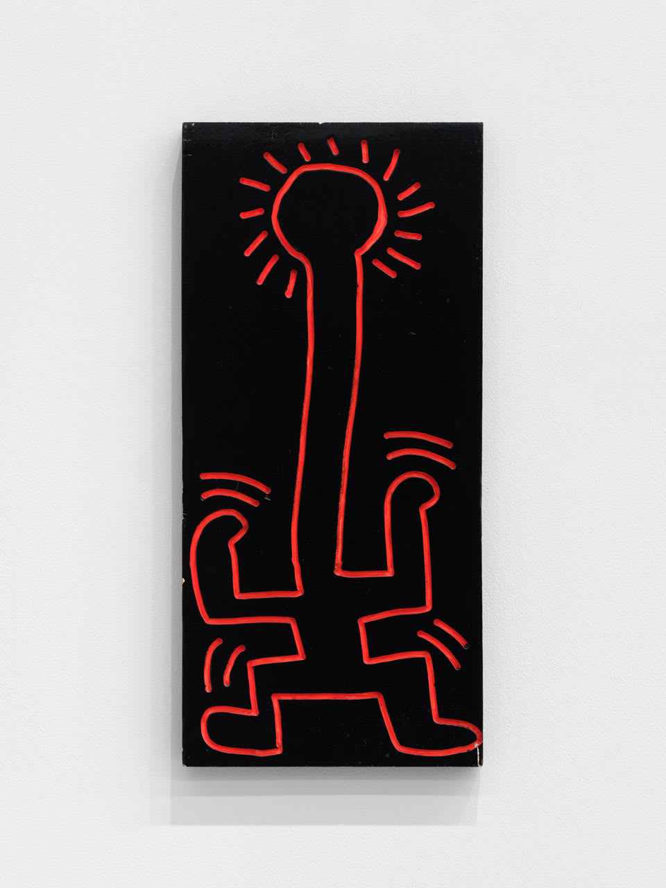 Keith Haring Untitled, 1983 Wood 24 1/4 x 11 1/4 x 1 1/8 in 61.5 x 28.5 x 3 cm (KH_292)