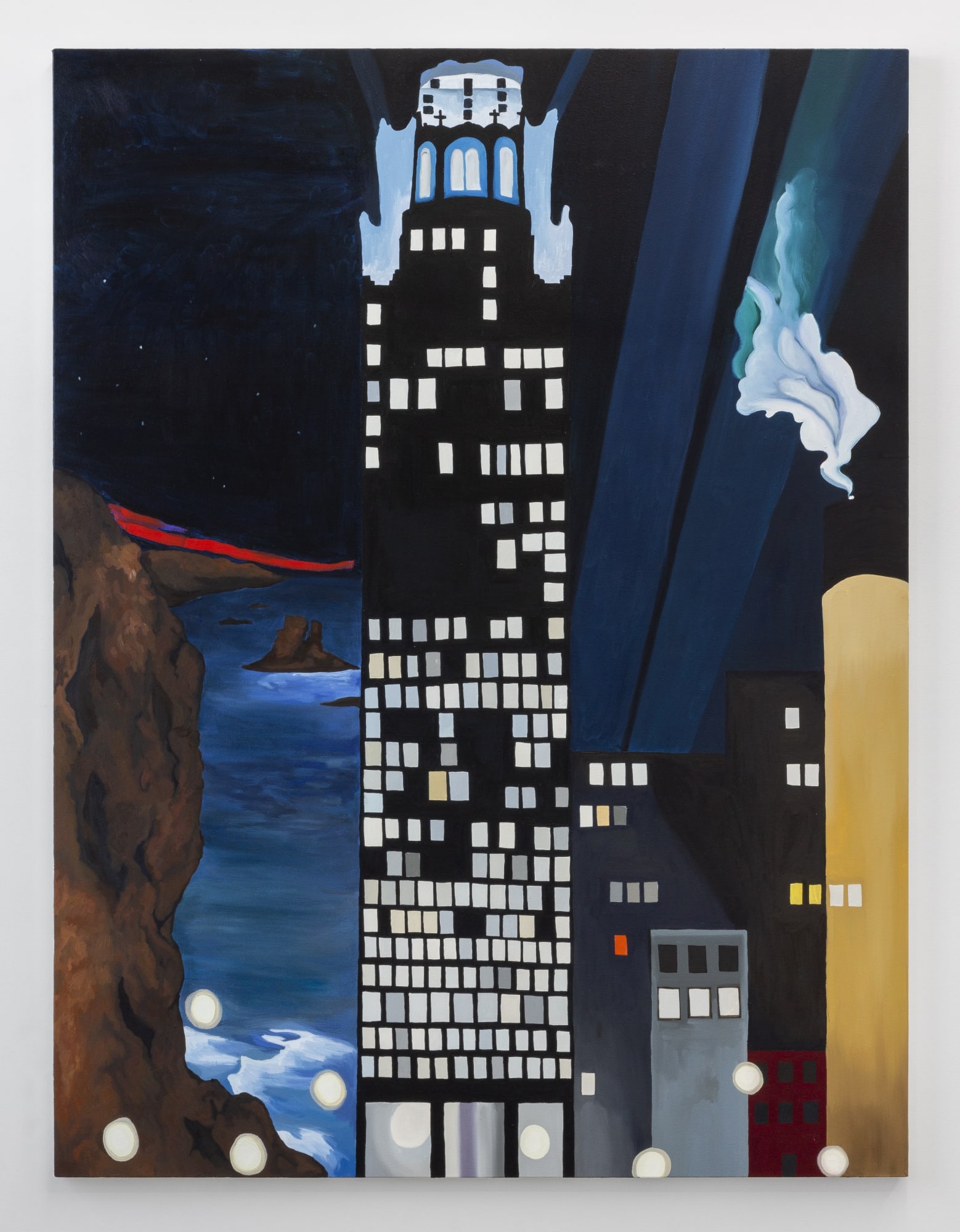 Alex Chaves "ACP_8" Radiator Building, 2022 Oil on canvas 50 x 66 in 127 x 167.6 cm