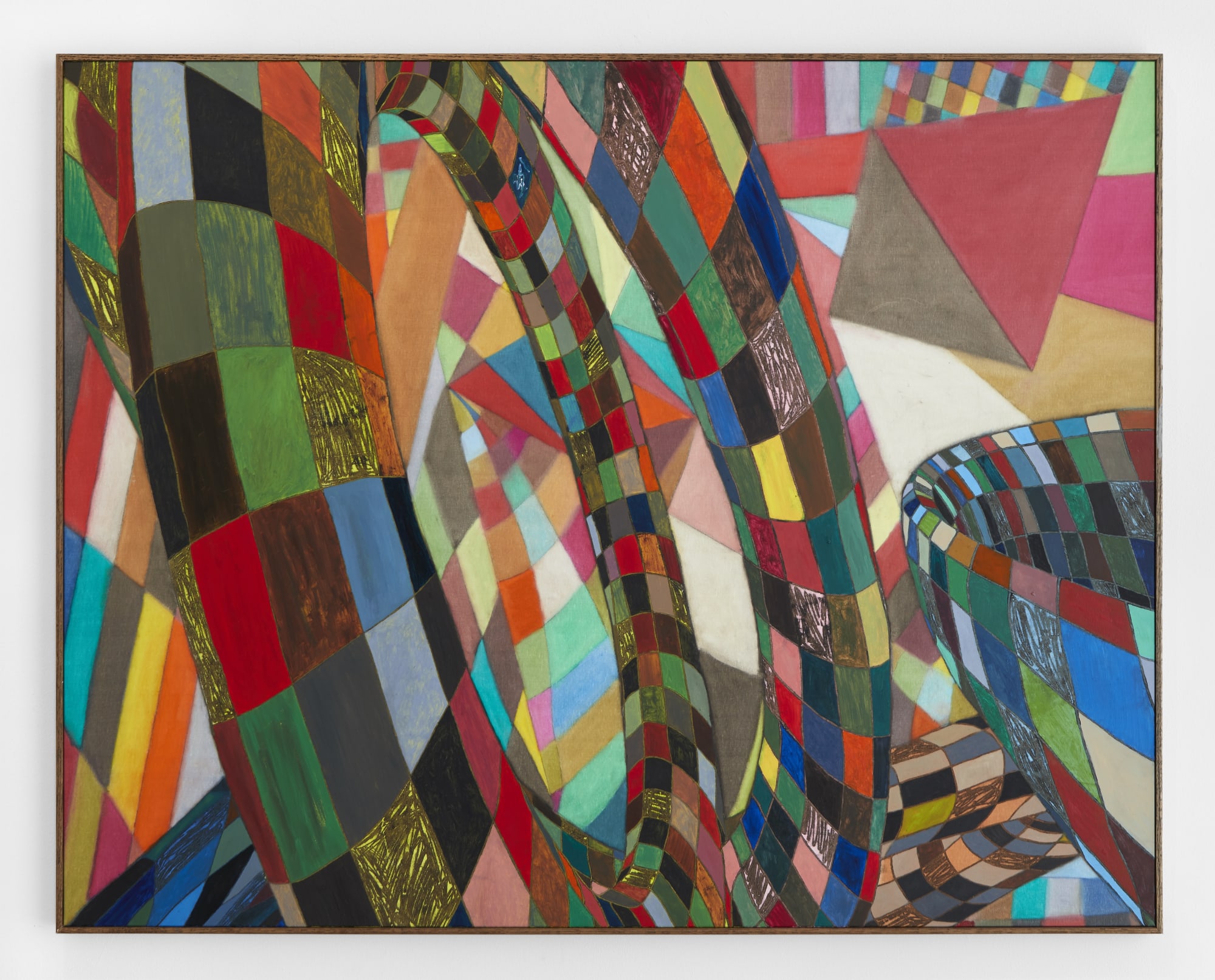 Nick Irzyk Leverage, 2024 Oil on canvas, artist’s frame 46 x 58 in 116.8 x 147.3 cm