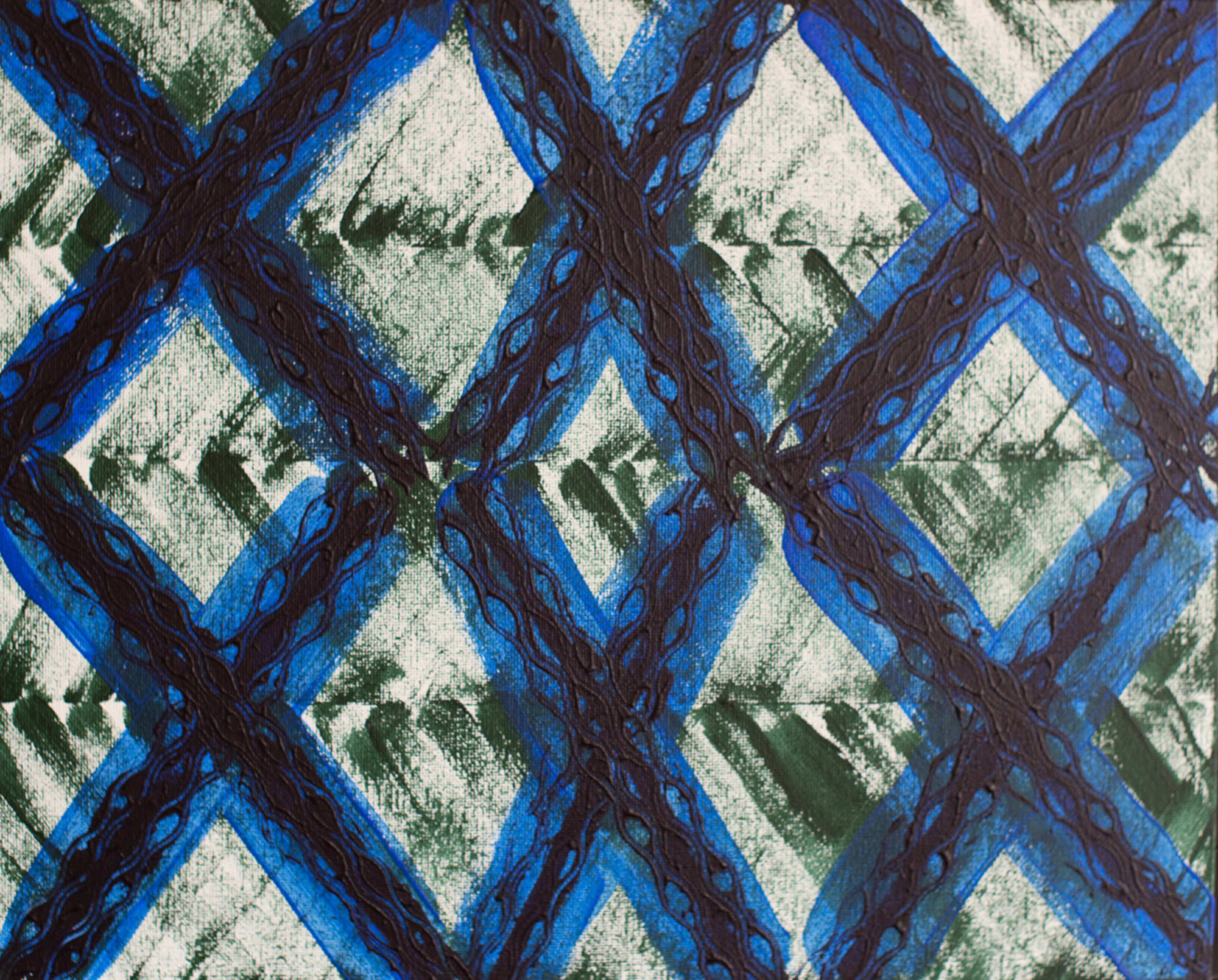 Ellen Kane - Solitaire, 2023 Acrylic on canvas board 14 x 11 inches $425.00