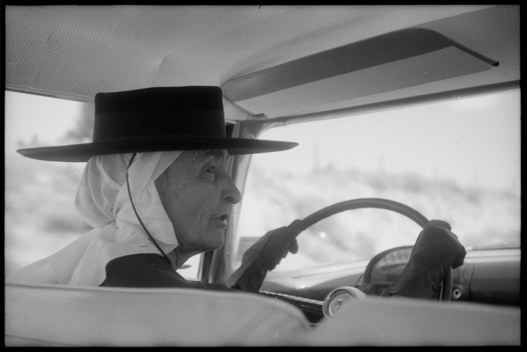 Untitled, O'Keeffe Driving, New Mexico, 1959