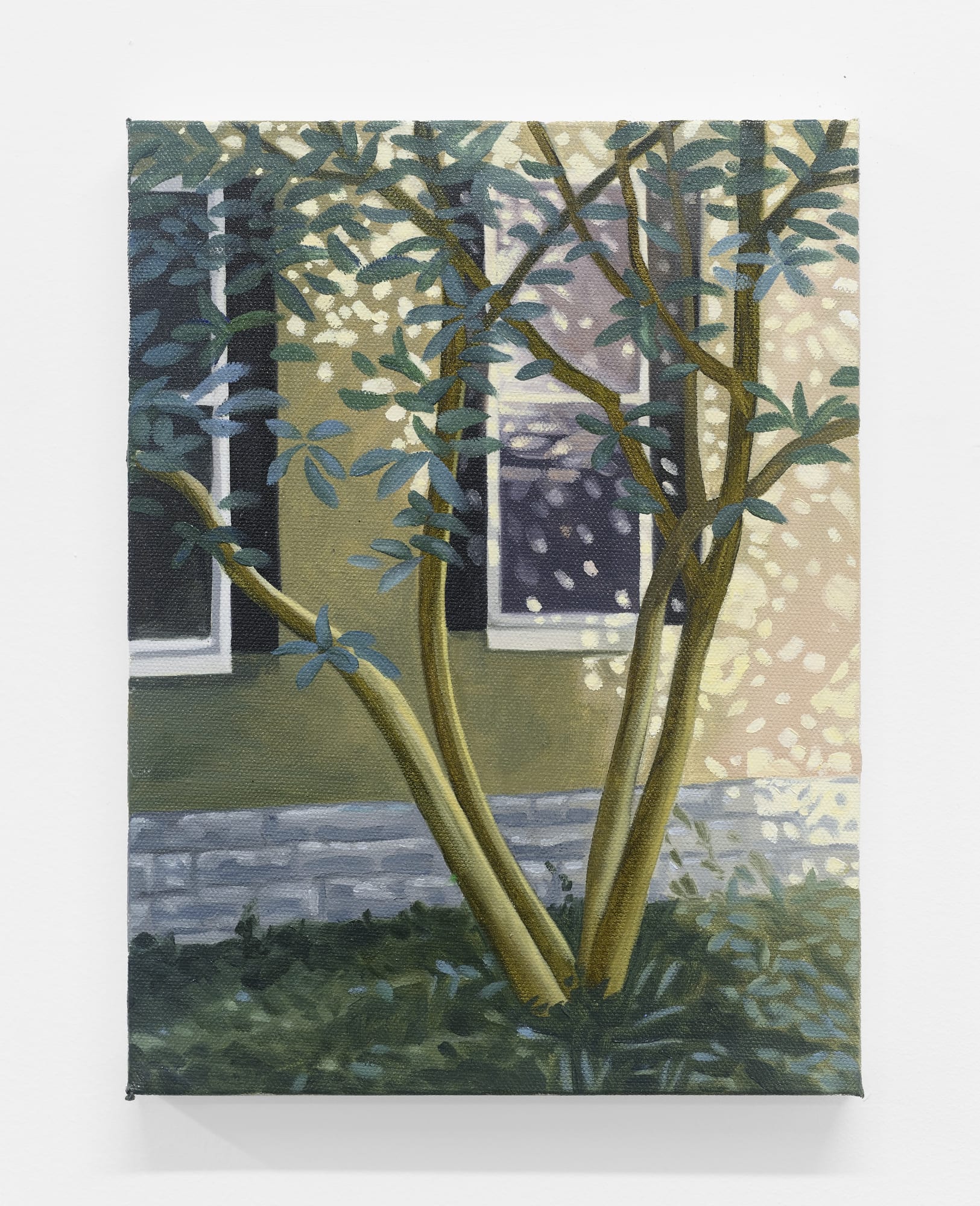 Lina Tharsing Looking Out The Window, 2022 oil on canvas 12 x 9 in. (30.5 x 22.9 cm.)