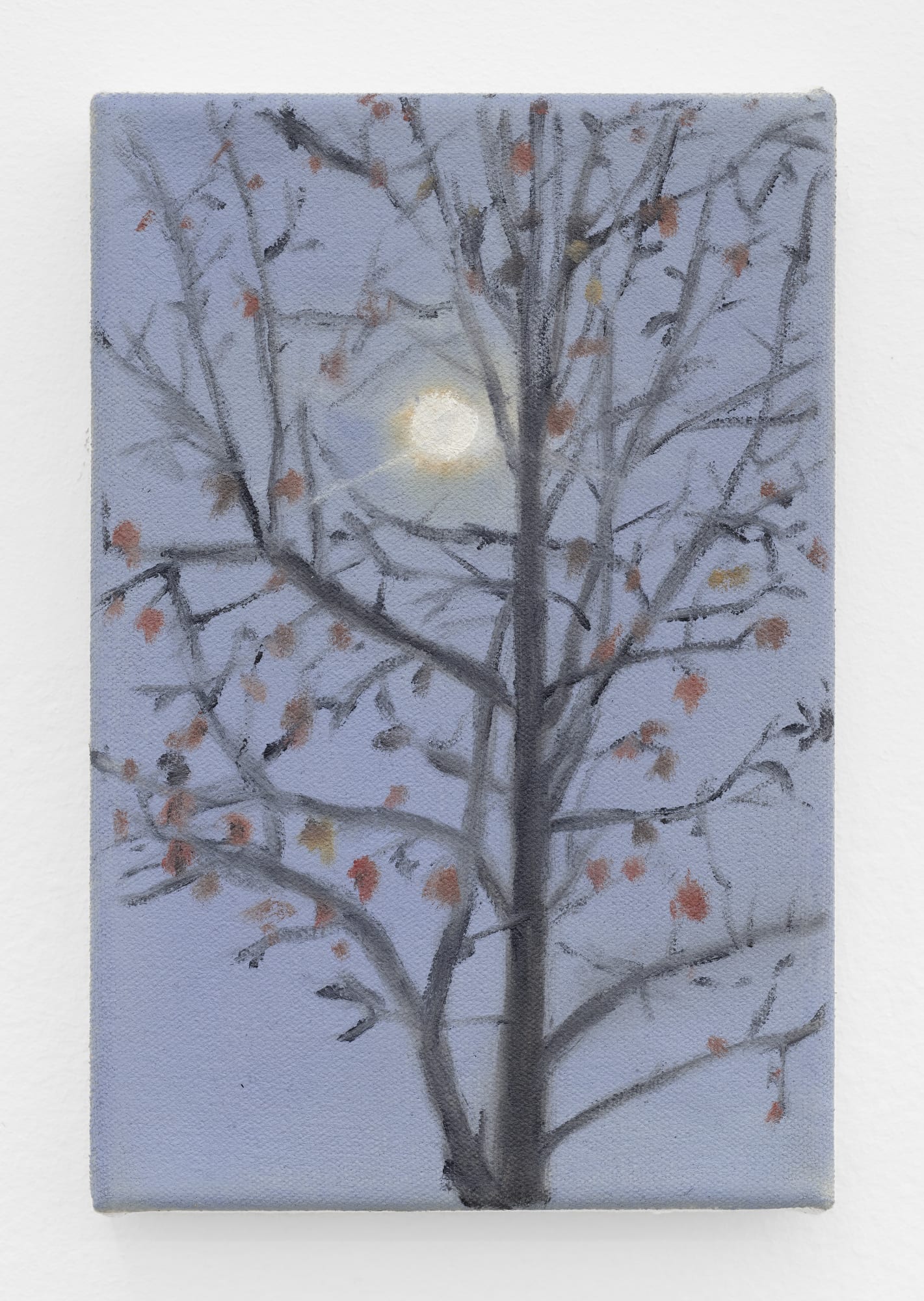 Dylan Williams Setting Leaves On Fire, 2023 oil on canvas 9 x 6 in. (22.9 x 15.2 cm.)