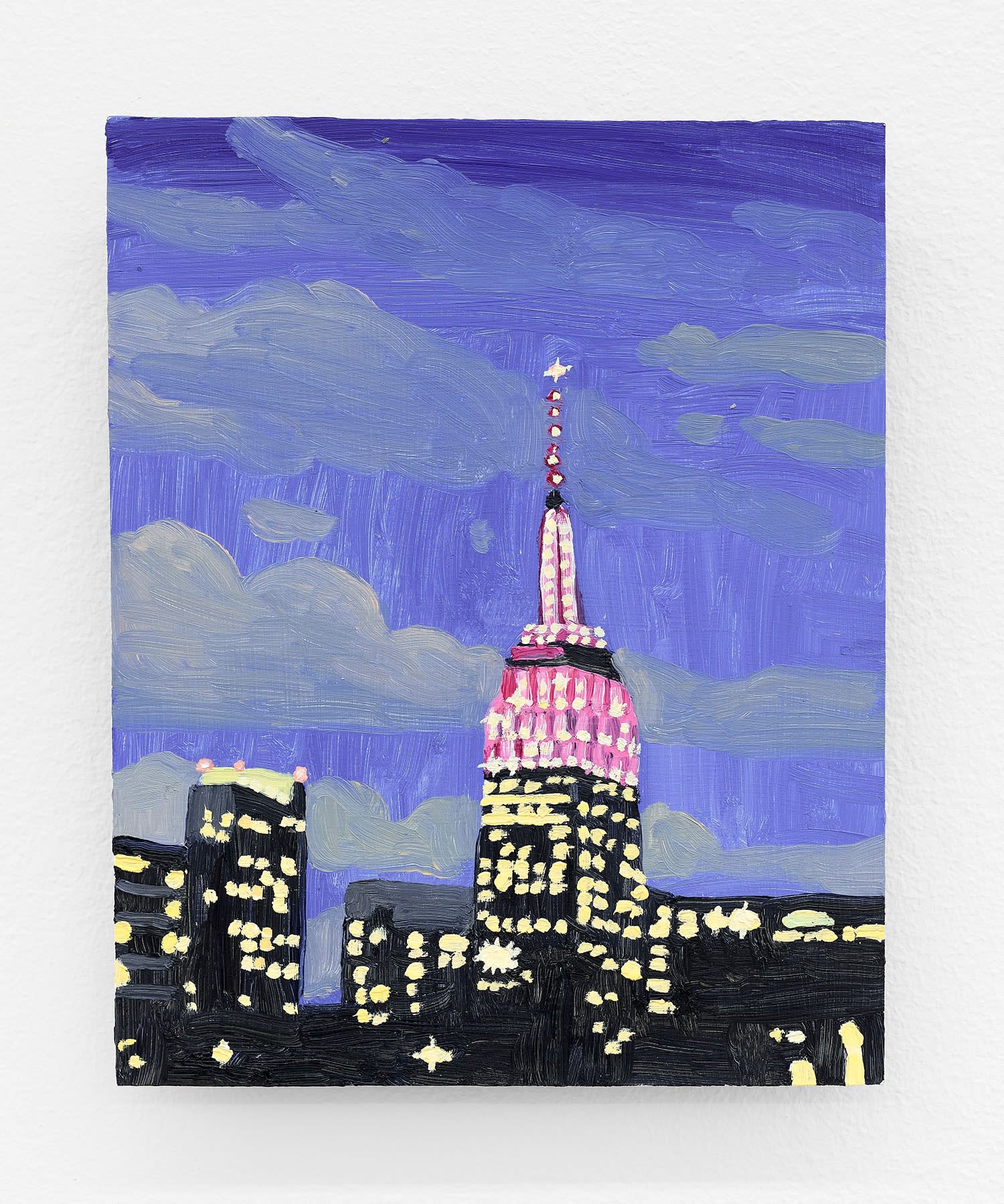 Claudia Keep Spring Night In Chelsea, 2022 oil on masonite panel 10 x 8 in. (25.4 x 20.3 cm.)