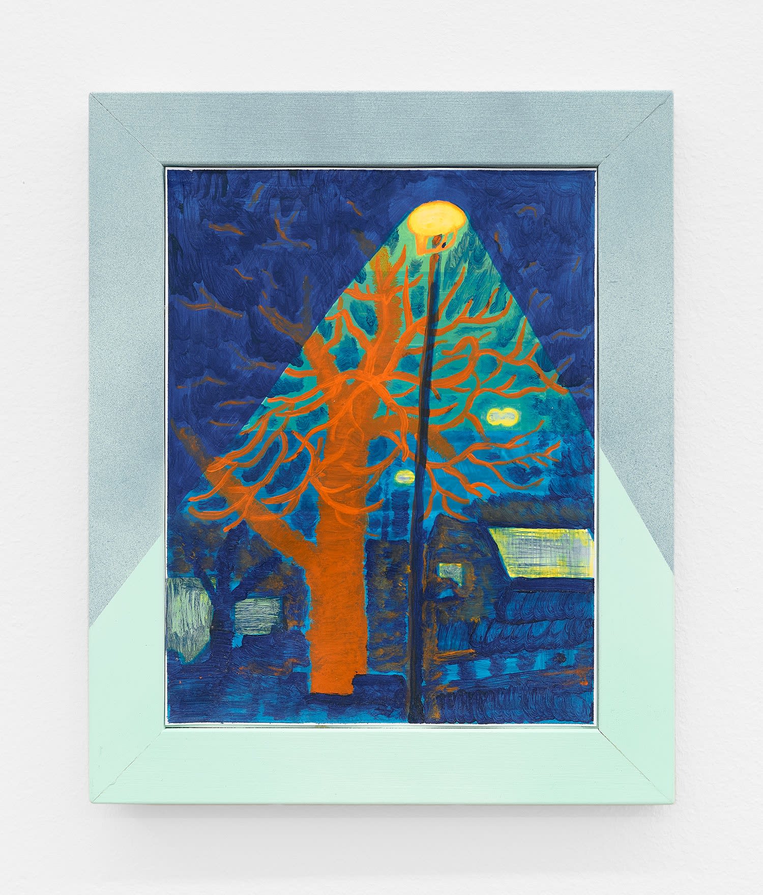Masamitsu Shigeta Orange Tree, 2021 oil on paper with customs frame 14 x 11 1/2 in. (35.5 x 29 cm.)