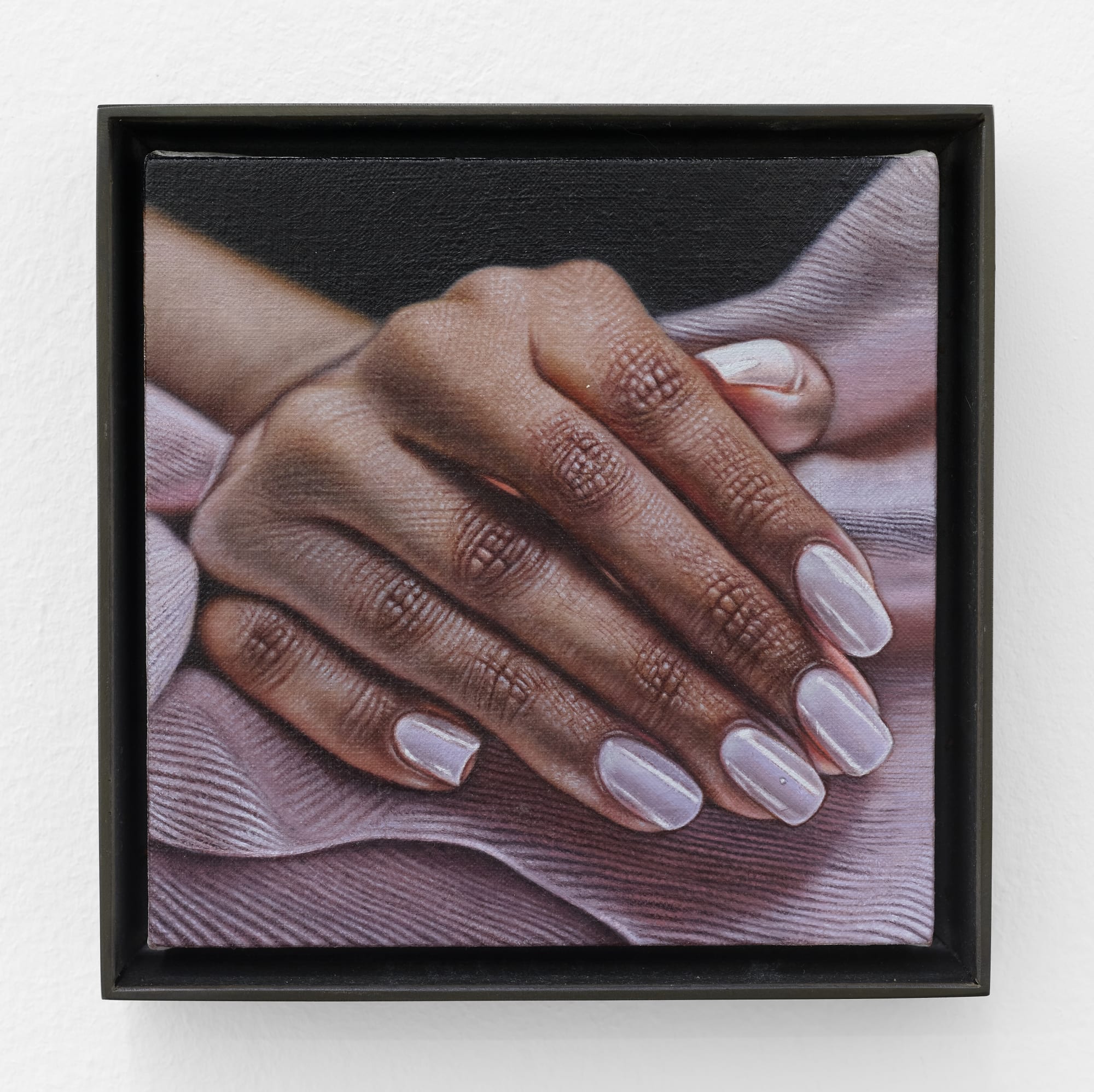 Emily Davis Adams Untitled (Canova 02), 2024 oil on linen over panel 6 x 6 in. (15.2 x 15.2 cm.) framed: 6 3/4 x 6 3/4 in. (17.1 x 17.1 cm.)