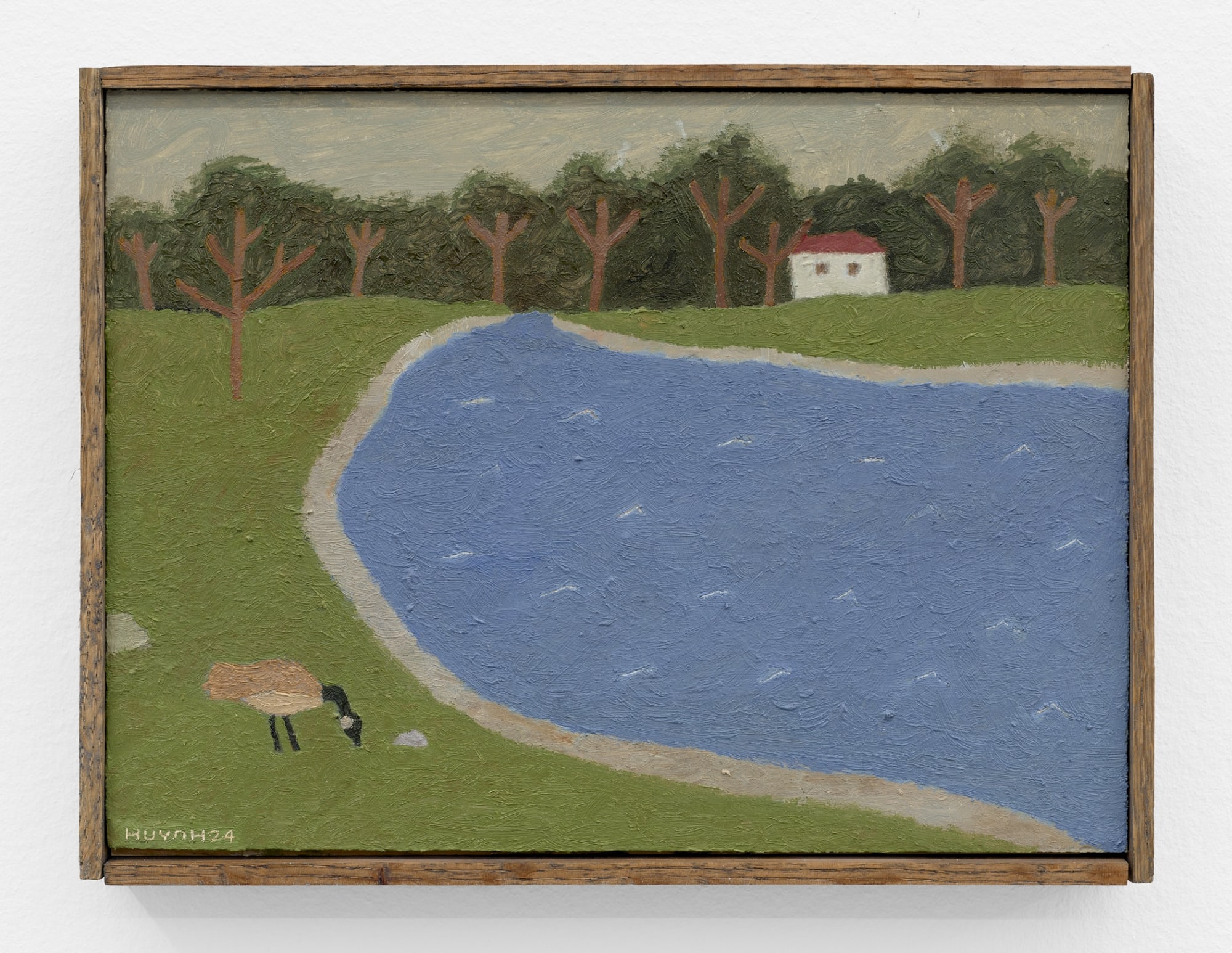 Tony Huynh Isabelle Island, 2024 oil on panel, in artist's frame panel: 9 x 12 in. (22.9 x 30.5 cm.) framed: 9 1/2 x 12 1/2 in. (24.1 x 31.8 cm.)