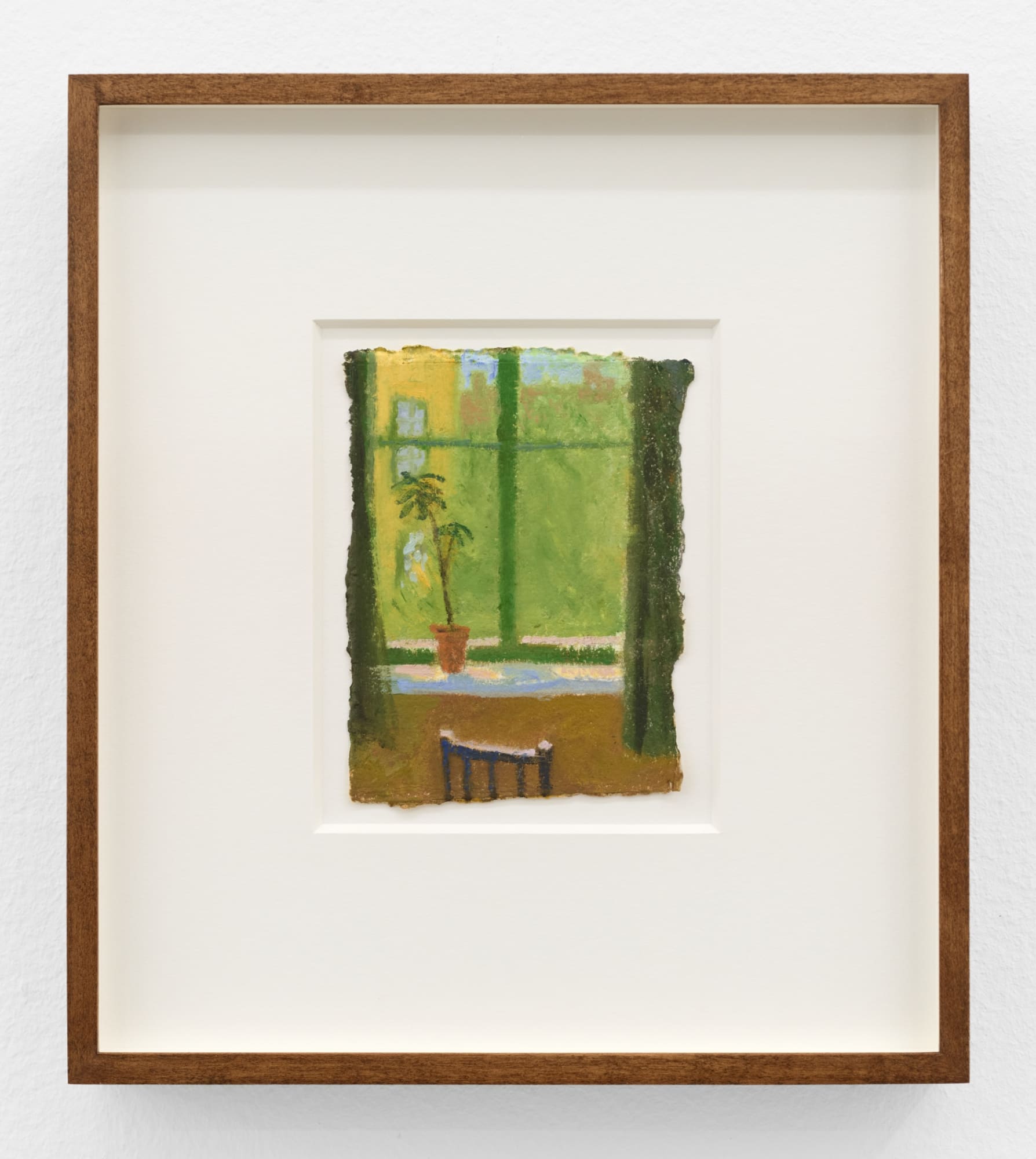 Jackson Joyce The Yellow House, 2024 oil on paper sheet: 5 1/2 x 4 in. (14 x 10.2 cm.) framed: 11 5/8 x 10 3/8 x 1 1/2 in. (29.5 x 26.4 x 3.8 cm.)