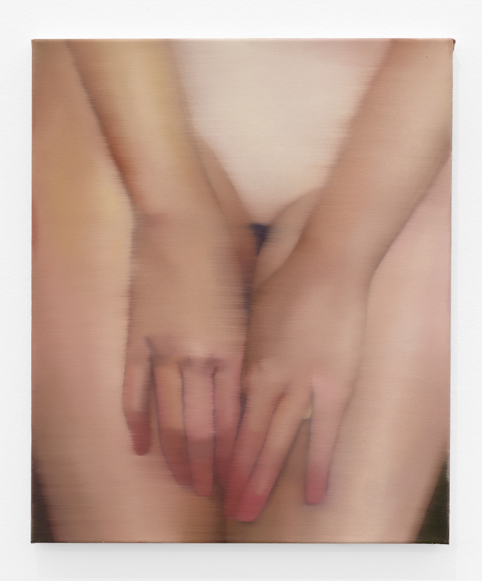 Johanna Bath Human, 2023 oil on canvas 23 1/2 x 19 3/4 in. (60 x 50 cm.)