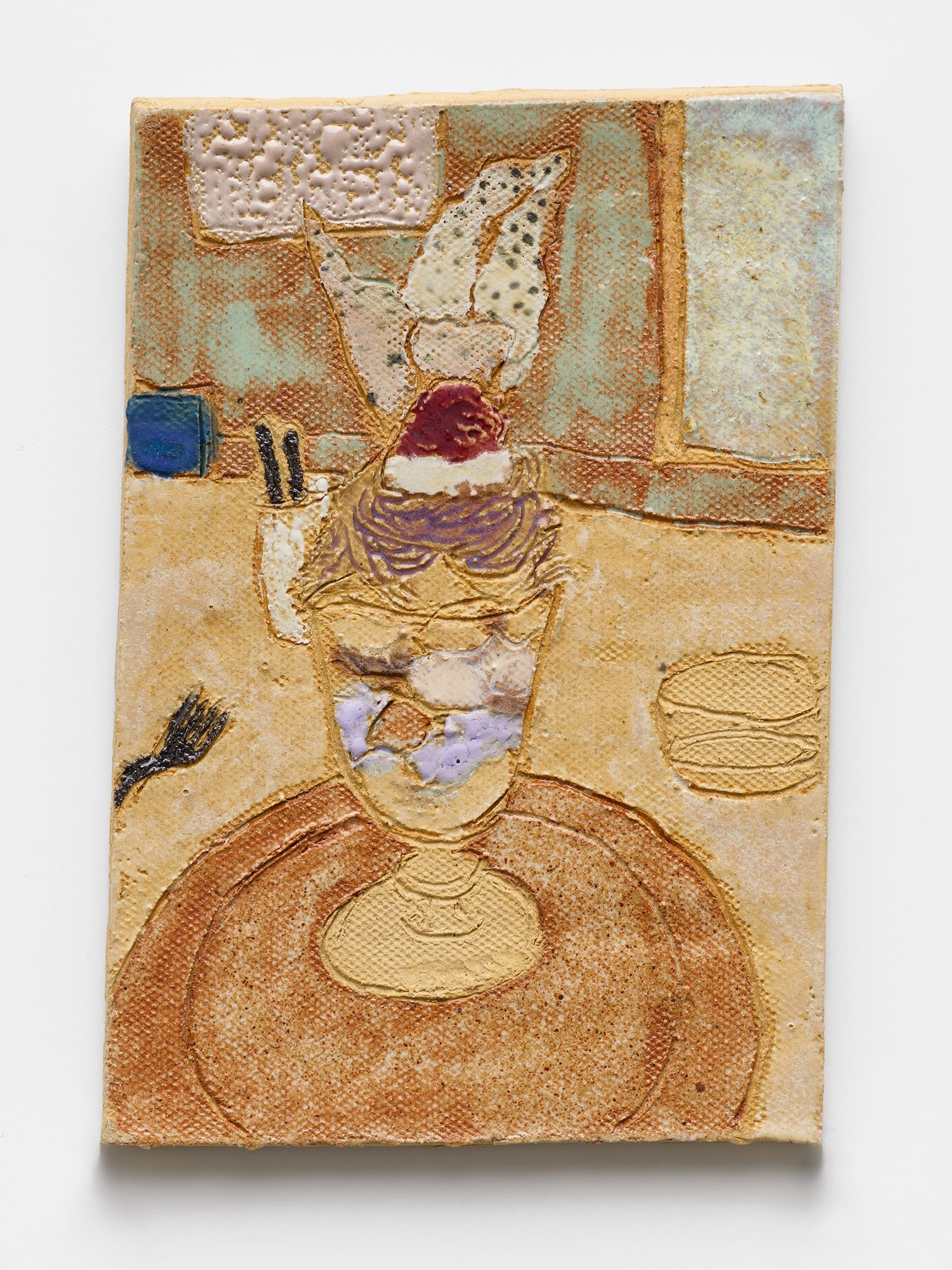 Raina Lee Mont Blanc Parfait in Nirasaki, 2025 stoneware and glazes 6 1/2 x 4 1/2 in. 16.5 x 11.4 cm.