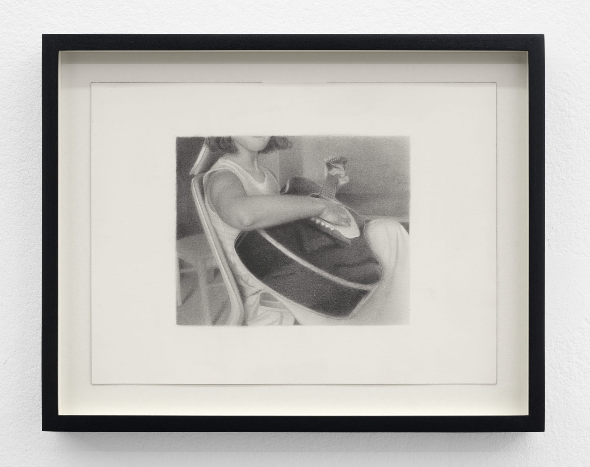 Nick Hobbs Guitar, 2025 graphite on paper sheet: 9 x 12 in. (22.9 x 30.5 cm.) frame: 11 3/4 x 14 7/8 x 1 1/2 in. (29.8 x 37.8 x 3.8 cm.)