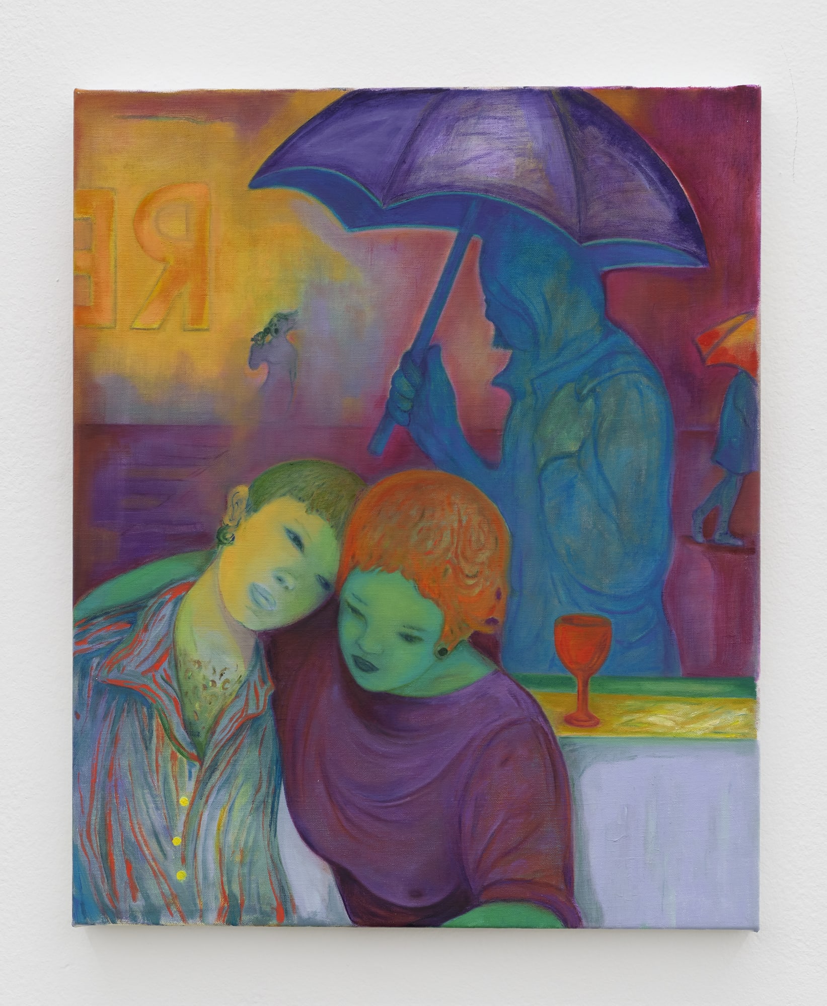 Nastaran Shahbazi Taste of Cherry, 2023 oil on canvas 24 x 20 in. (61 x 50 cm.)