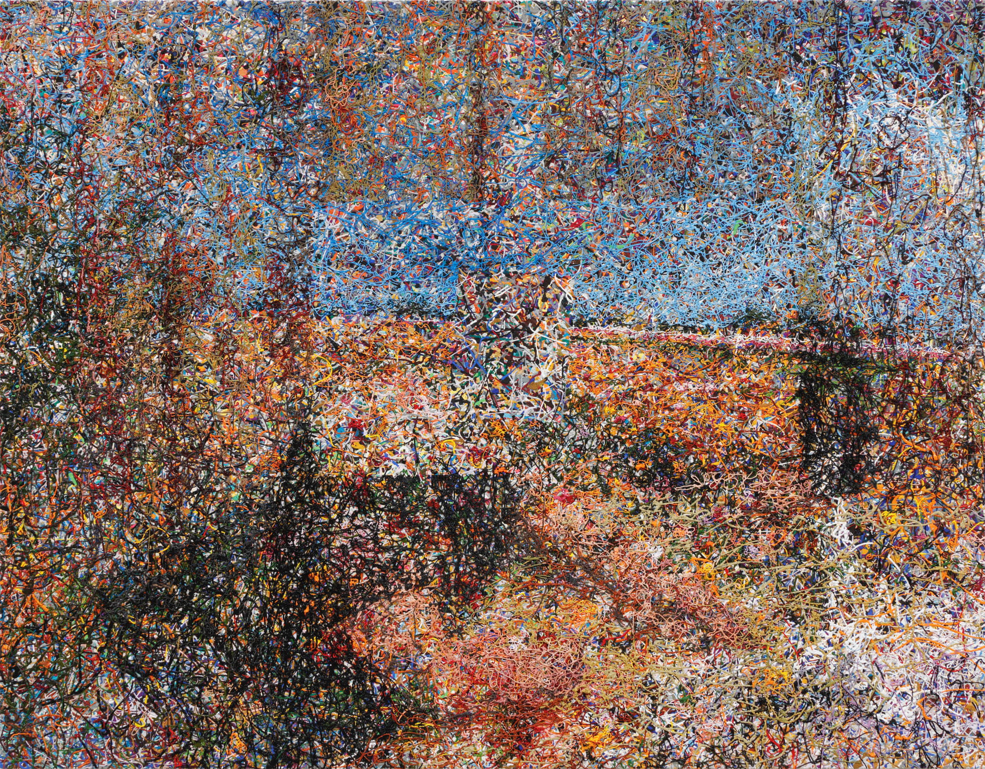 Masayuki Arai Like paintings #58 2022 Acrylic on linen, wood panel 91,2 × 117 cm