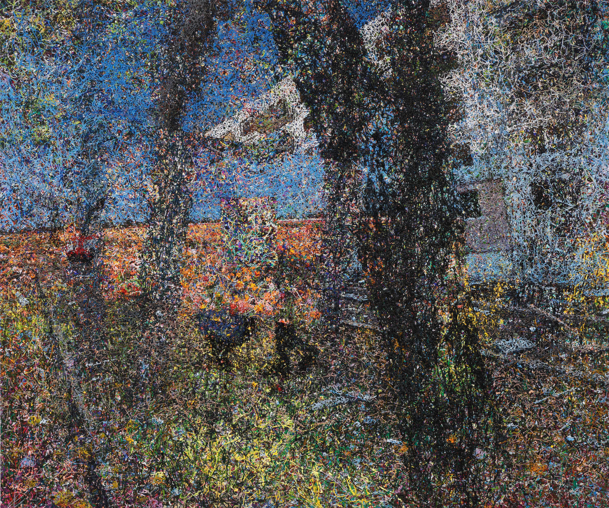 Masayuki Arai Like paintings #60 2022 Acrylic on linen, wood panel 162,2 × 194 cm