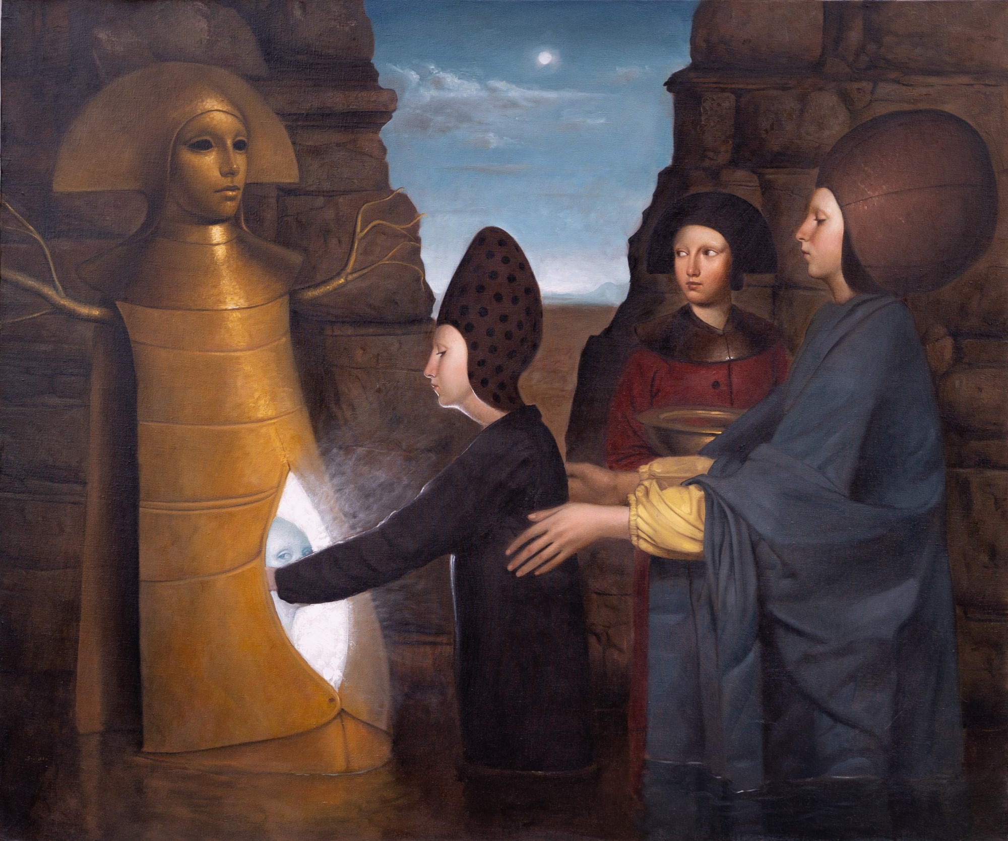 Alessandro Sicioldr Crisalide 2022 (Sold) Oil on linen 100 x 120 cm